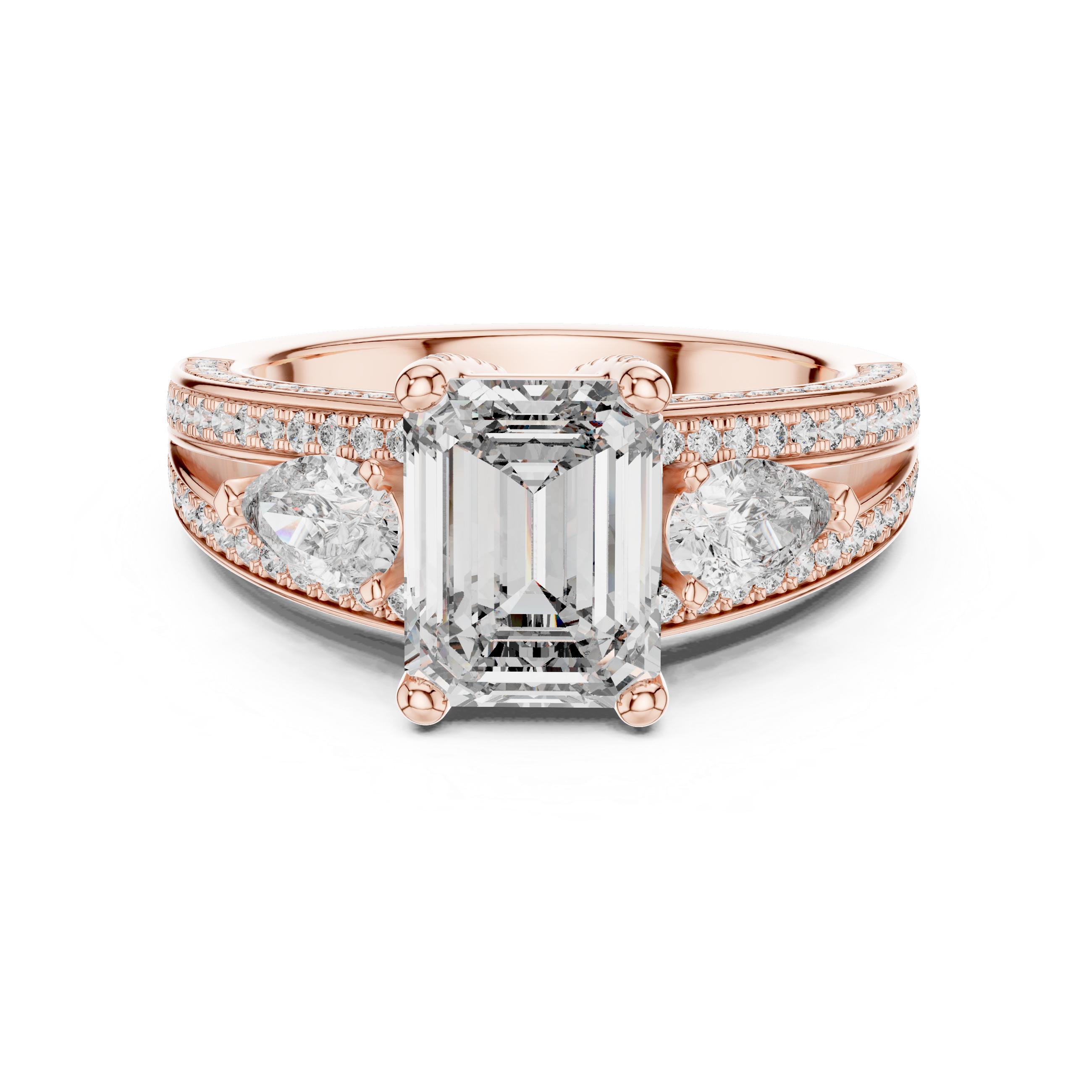 THE EMERALD BLOSSOM RING