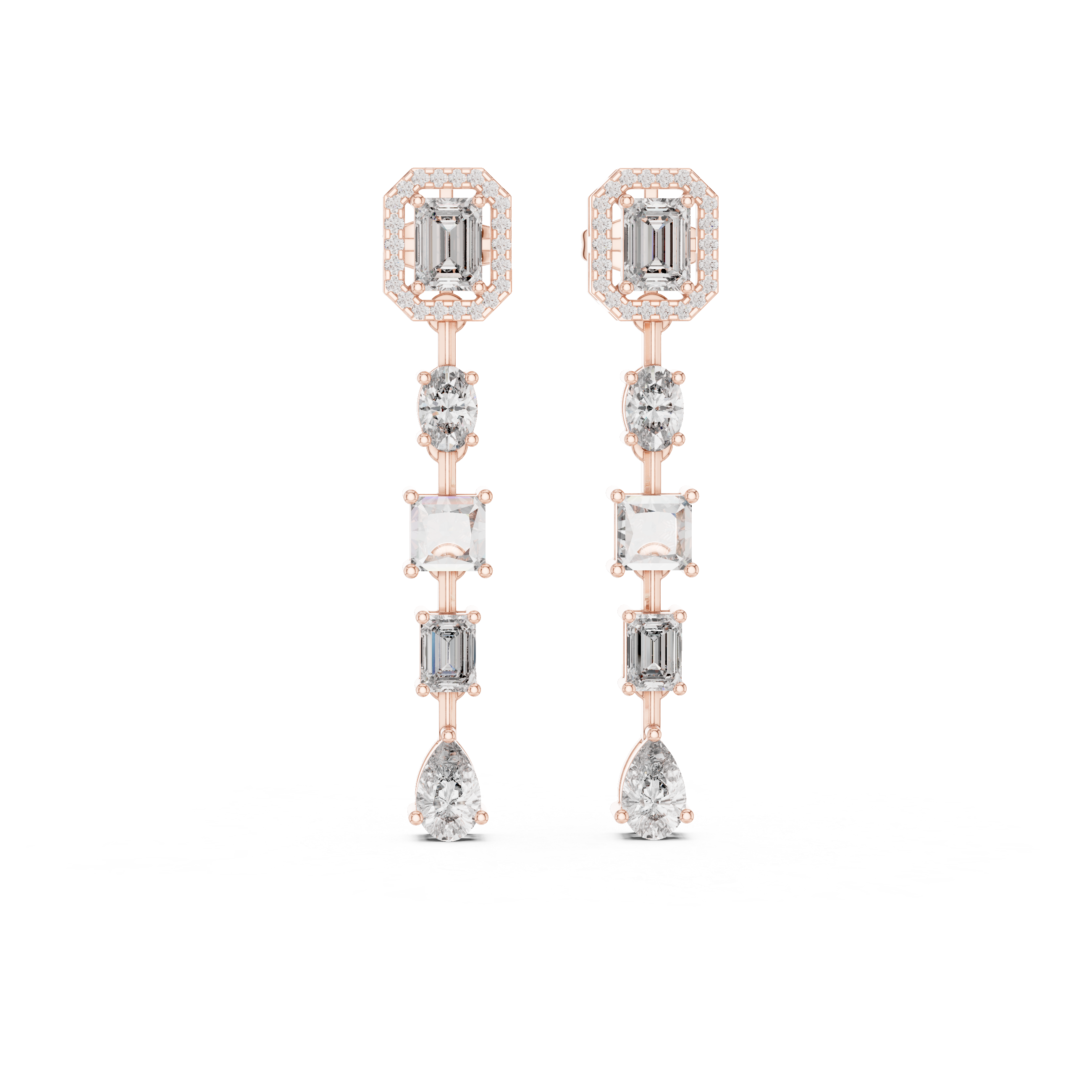 ÉLYSIAN REGALIA IMPÉRIA DIAMOND DROPS EARING