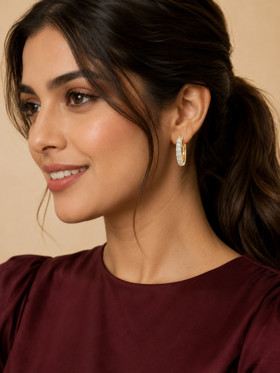 AURELIS DIAMONÉ ETERNAL HOOPS EARING