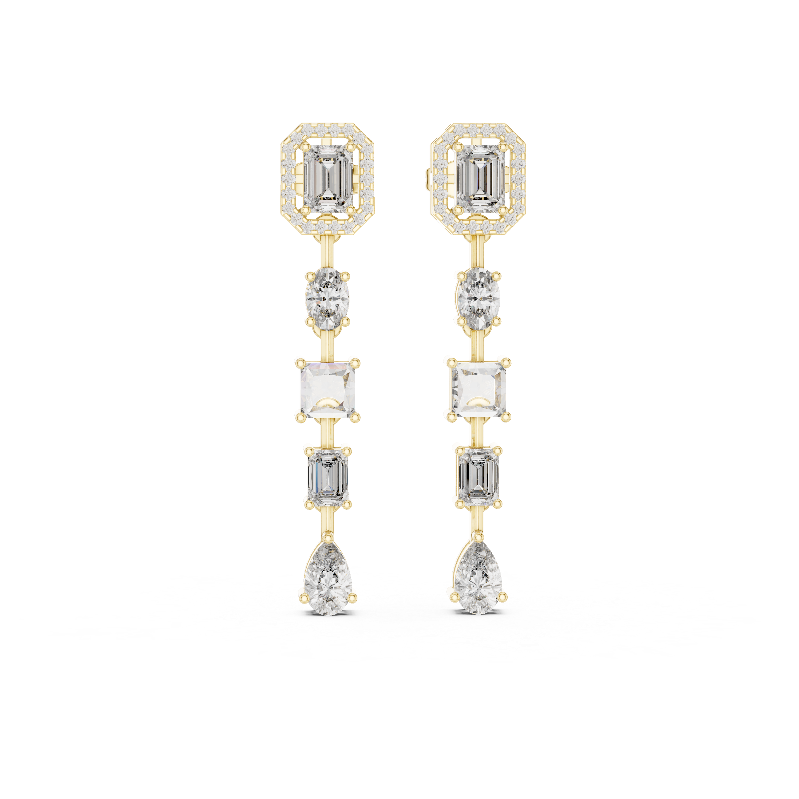 ÉLYSIAN REGALIA IMPÉRIA DIAMOND DROPS EARING