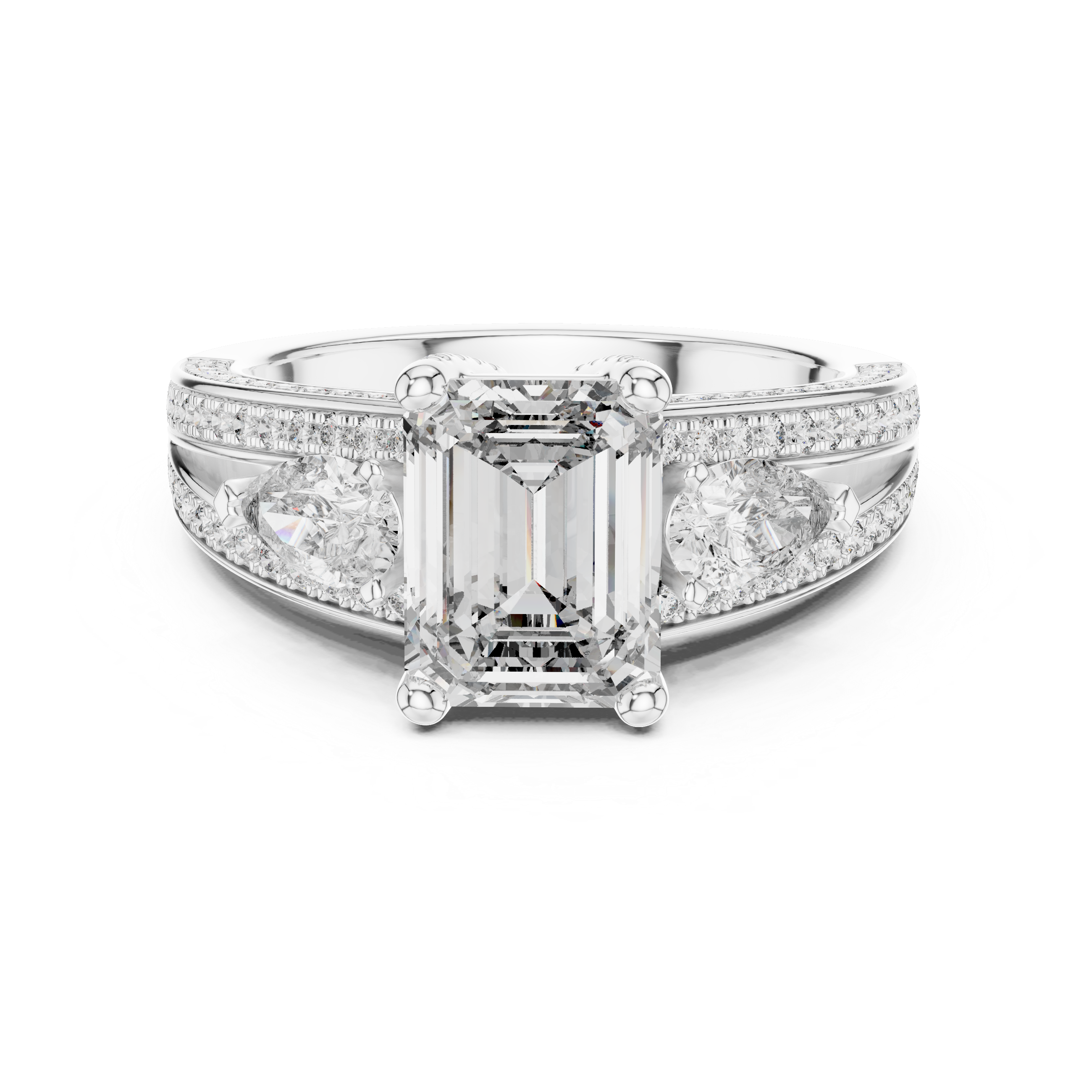 THE EMERALD BLOSSOM RING
