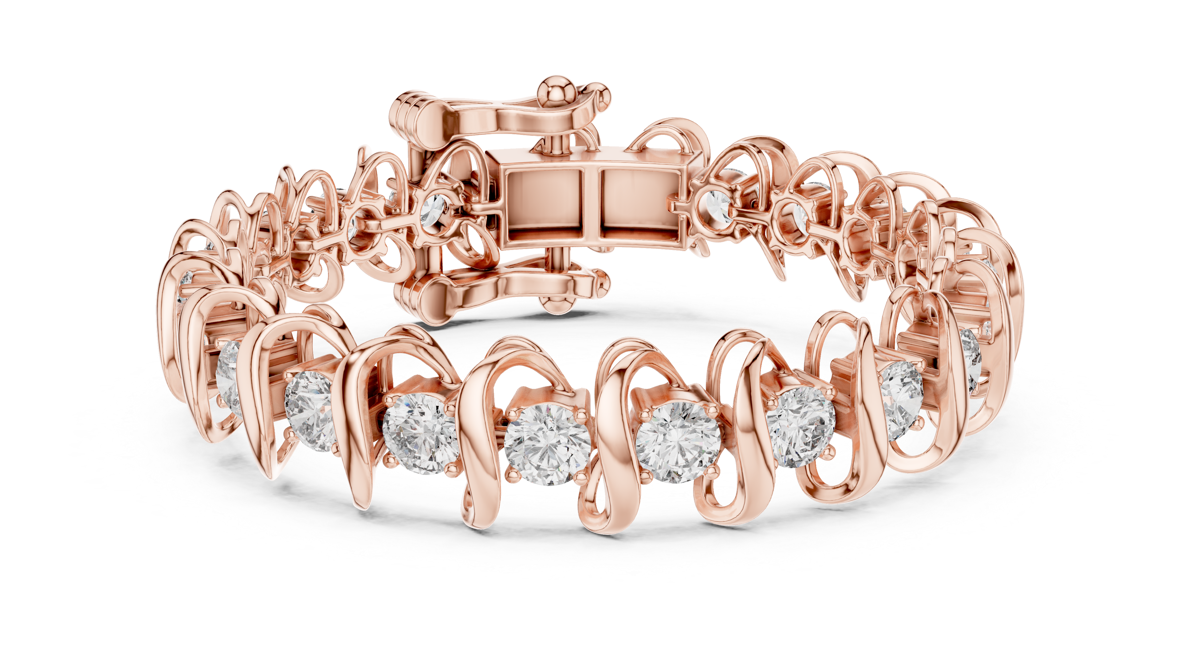 IMPERIAL RADIANT DIAMOND SWIRL SIGNATURE LUXE BRACELET