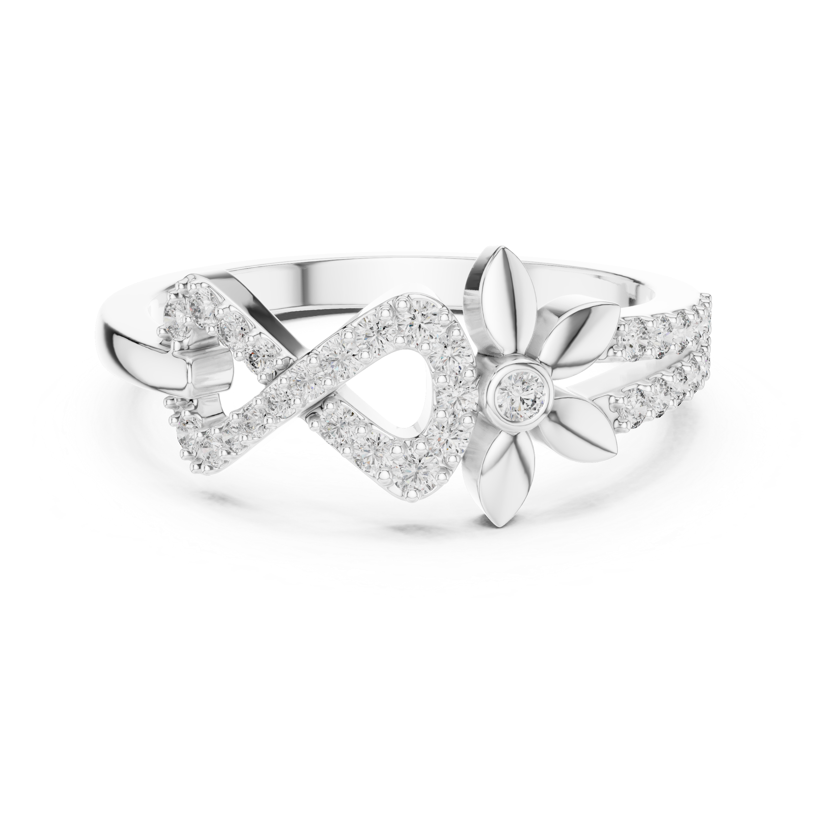 INFINITY FLORAL RING