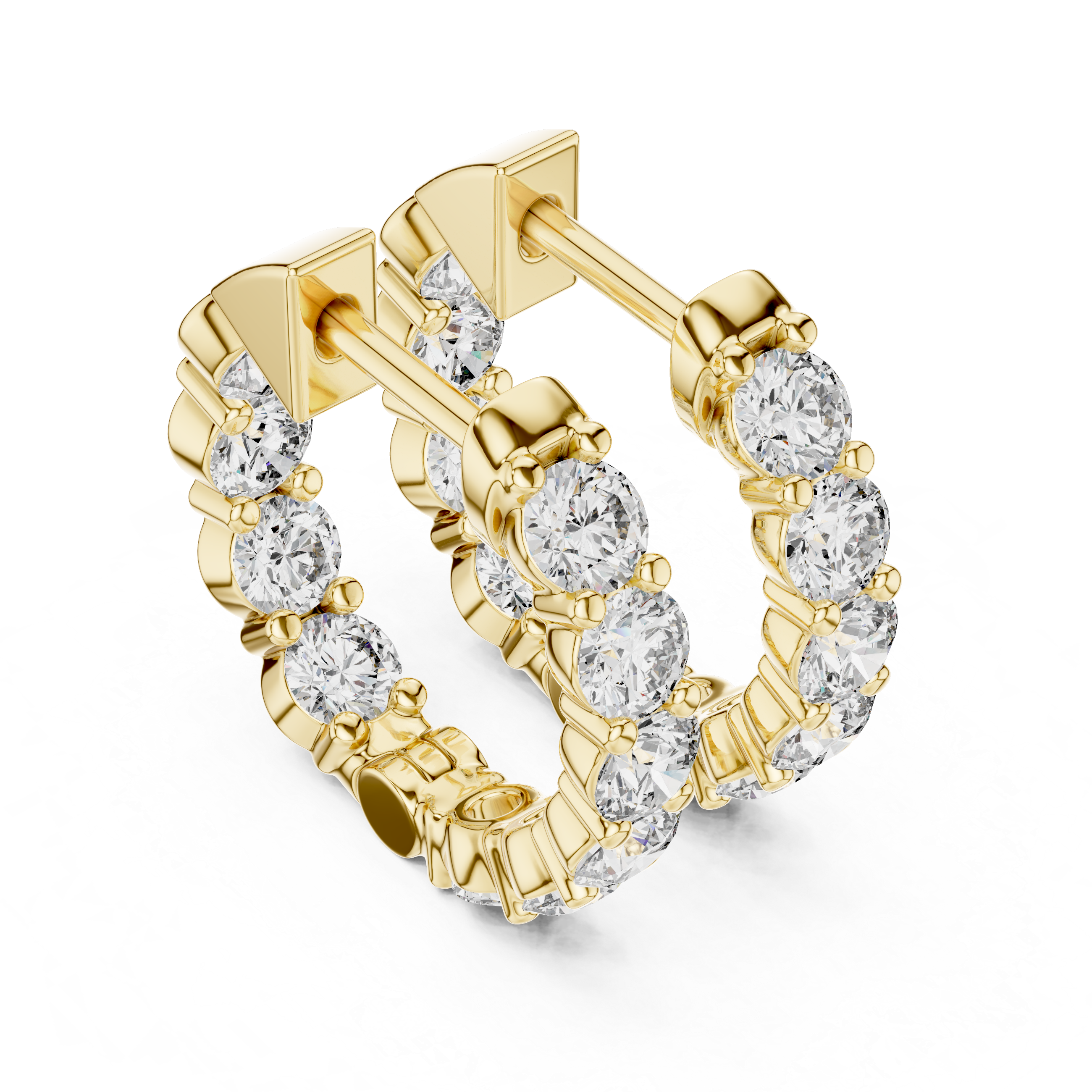 LUNAVÉRA ROYALE DIAMANTÉ HOOPS EARING