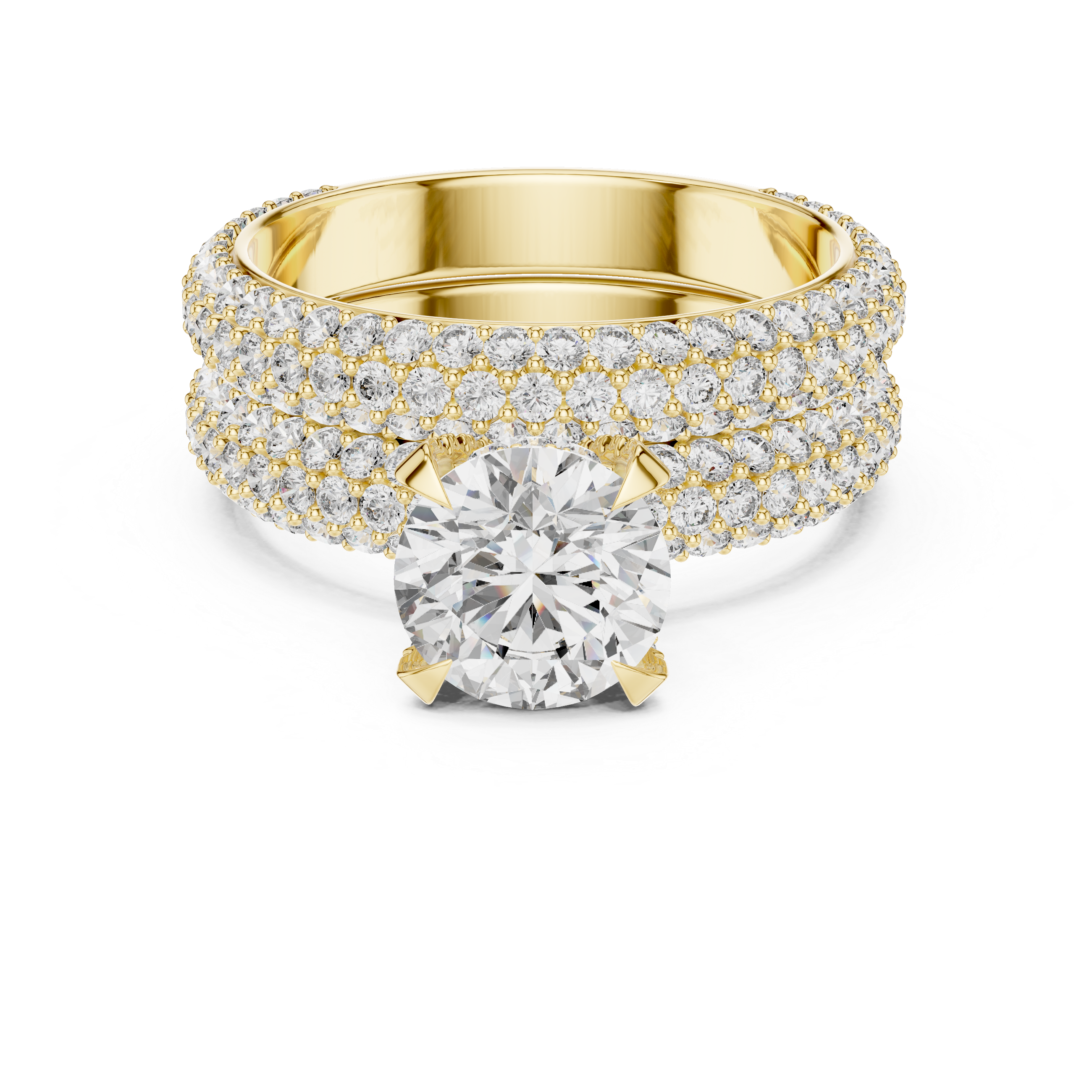 GLEAMIC PAVE SYMPHONY RING