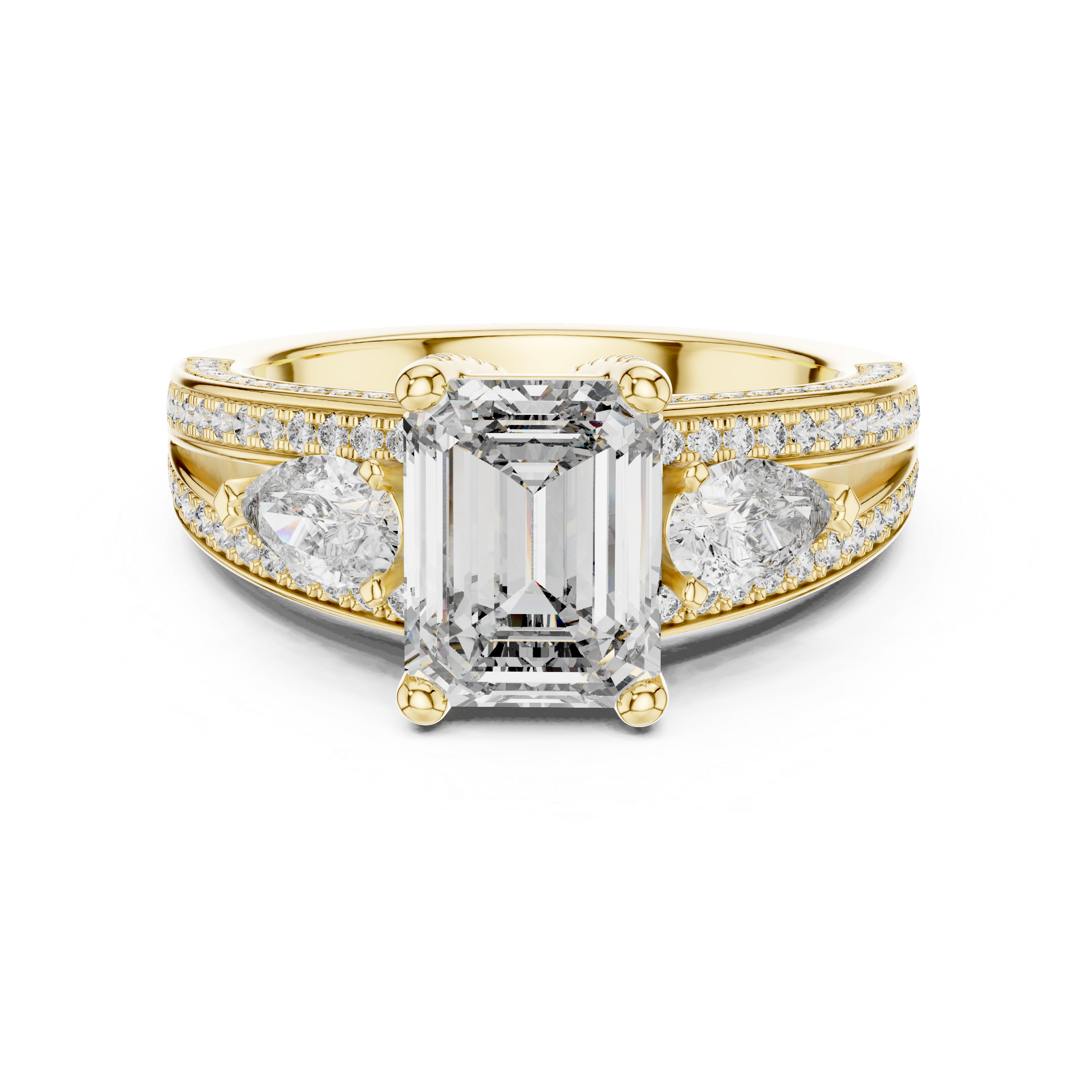 THE EMERALD BLOSSOM RING