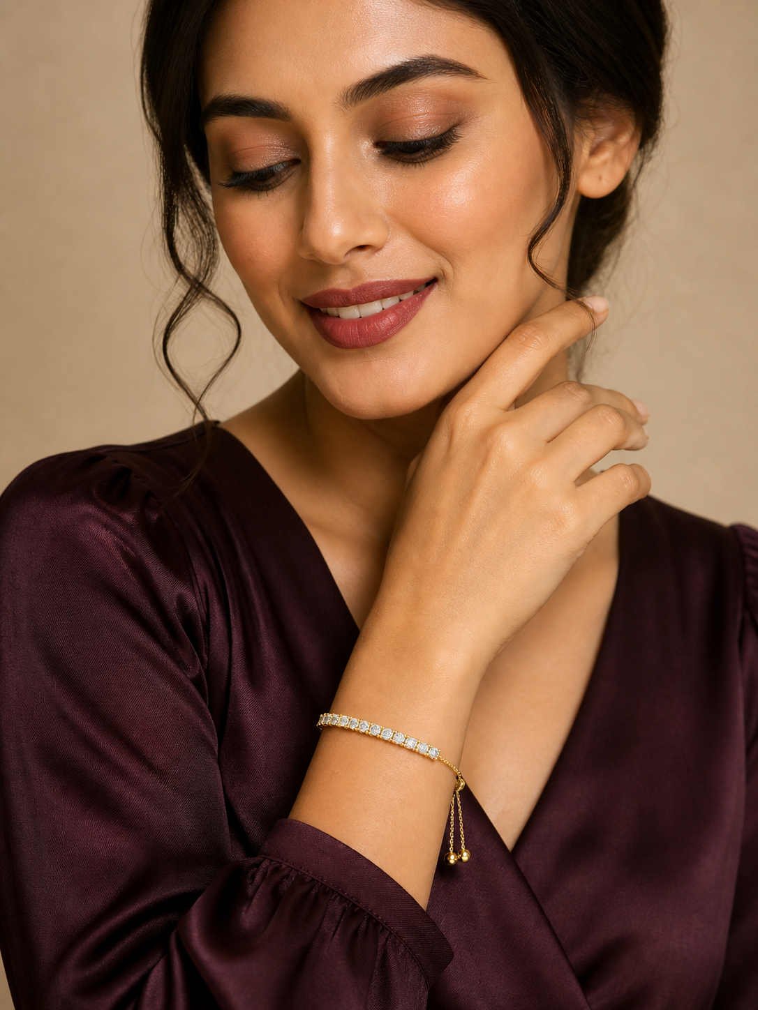 IMPERIAL AURORA DIAMOND TENNIS LUXE CELESTIAL ELEGANCE BRACELET