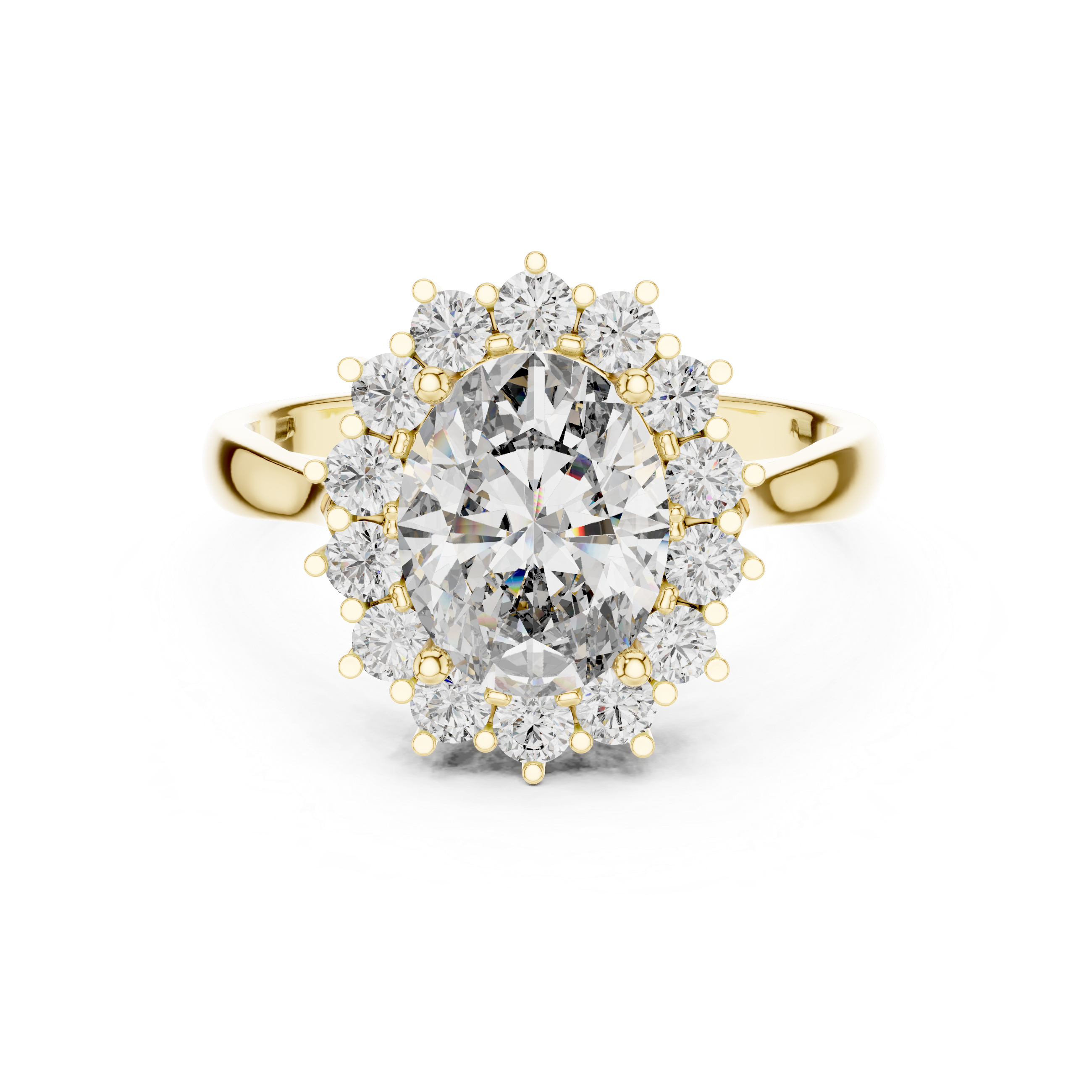 GLEAMIC OVAL CUT RING