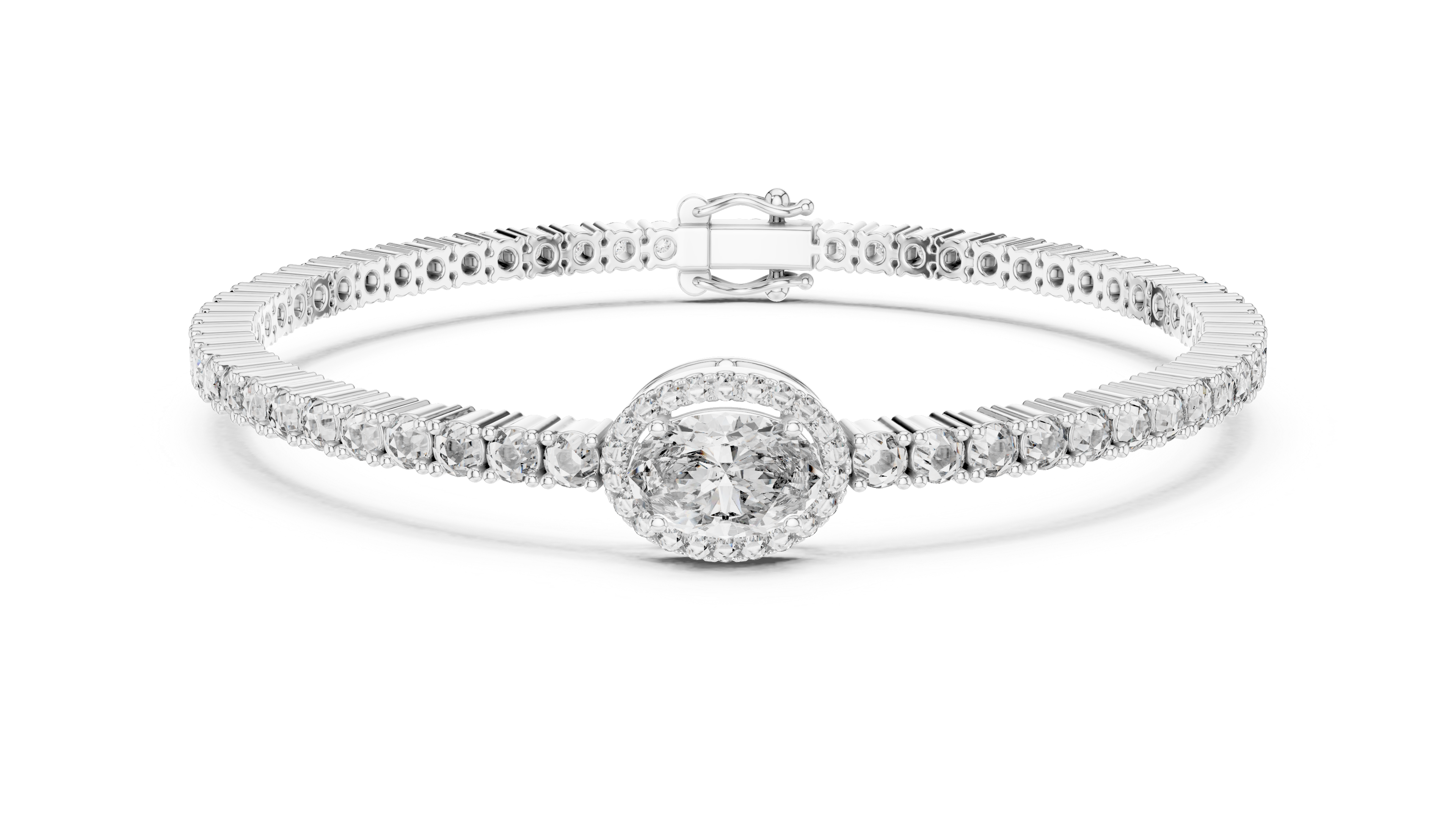 ROYAL SOLITAIRE AURUM RADIANCE ETERNAL DIAMOND TENNIS LUXE BRACELET