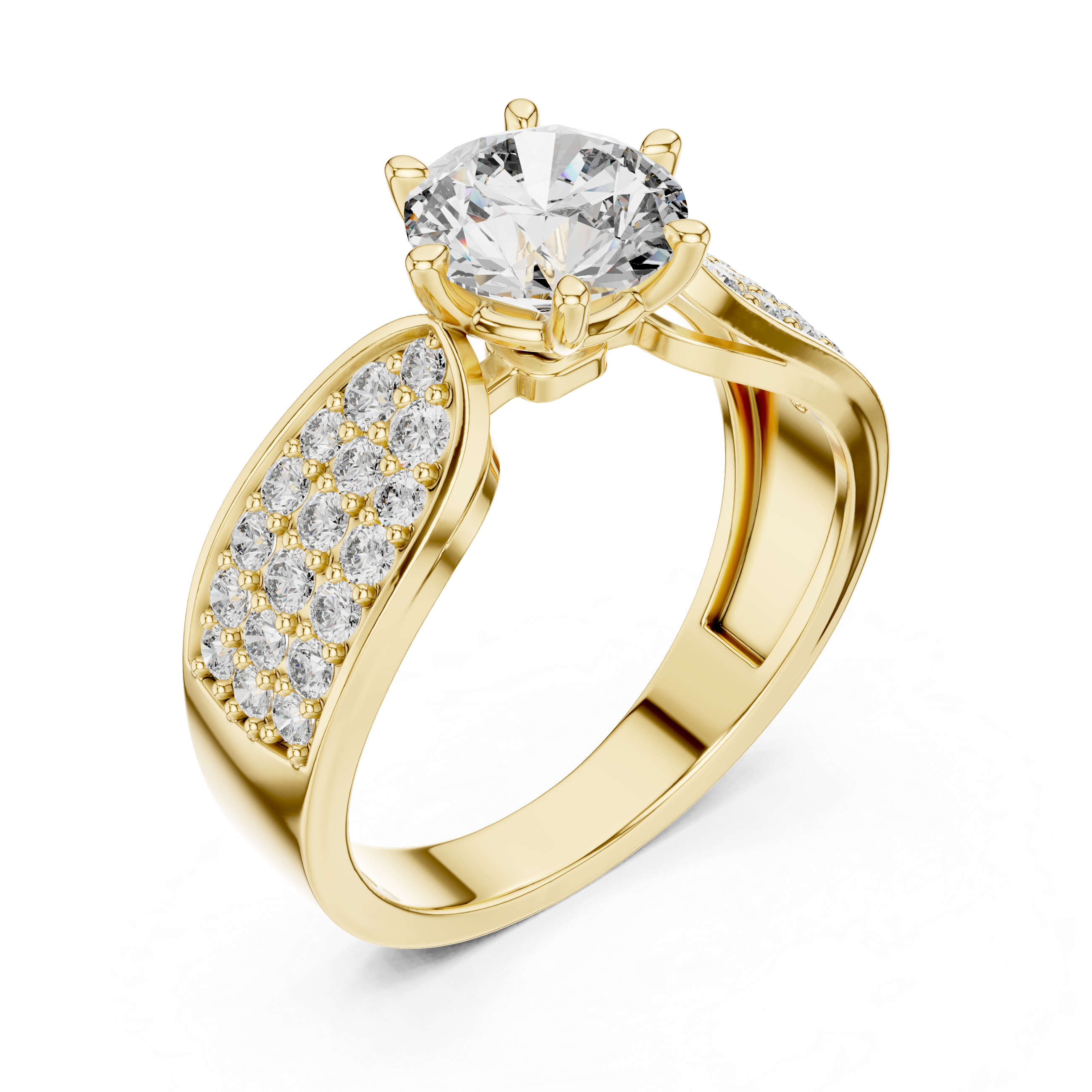 THE PAVE PETAL RING