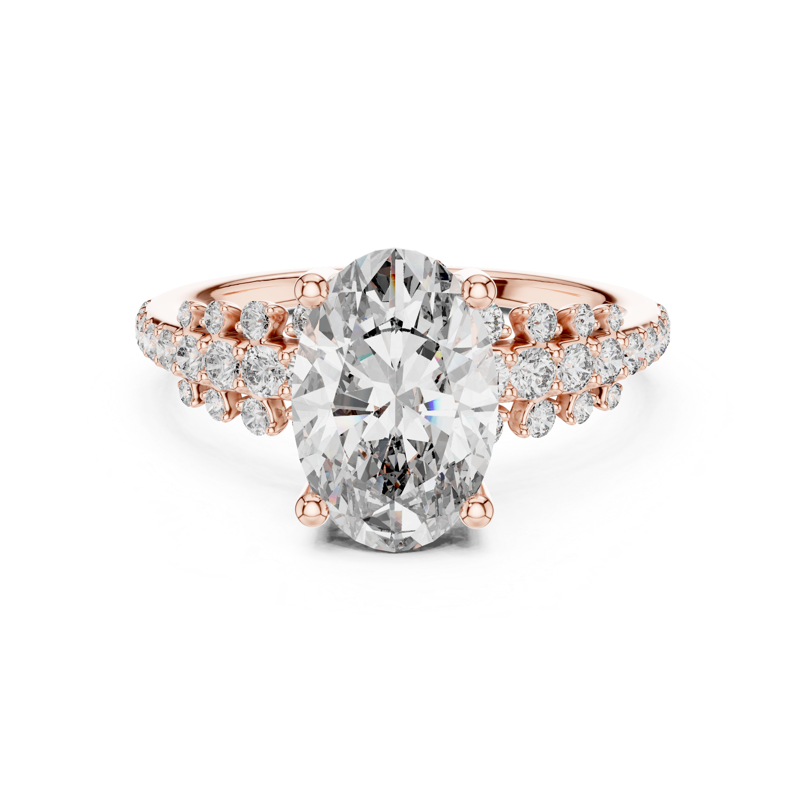 OVAL DUO EMBRACE RING