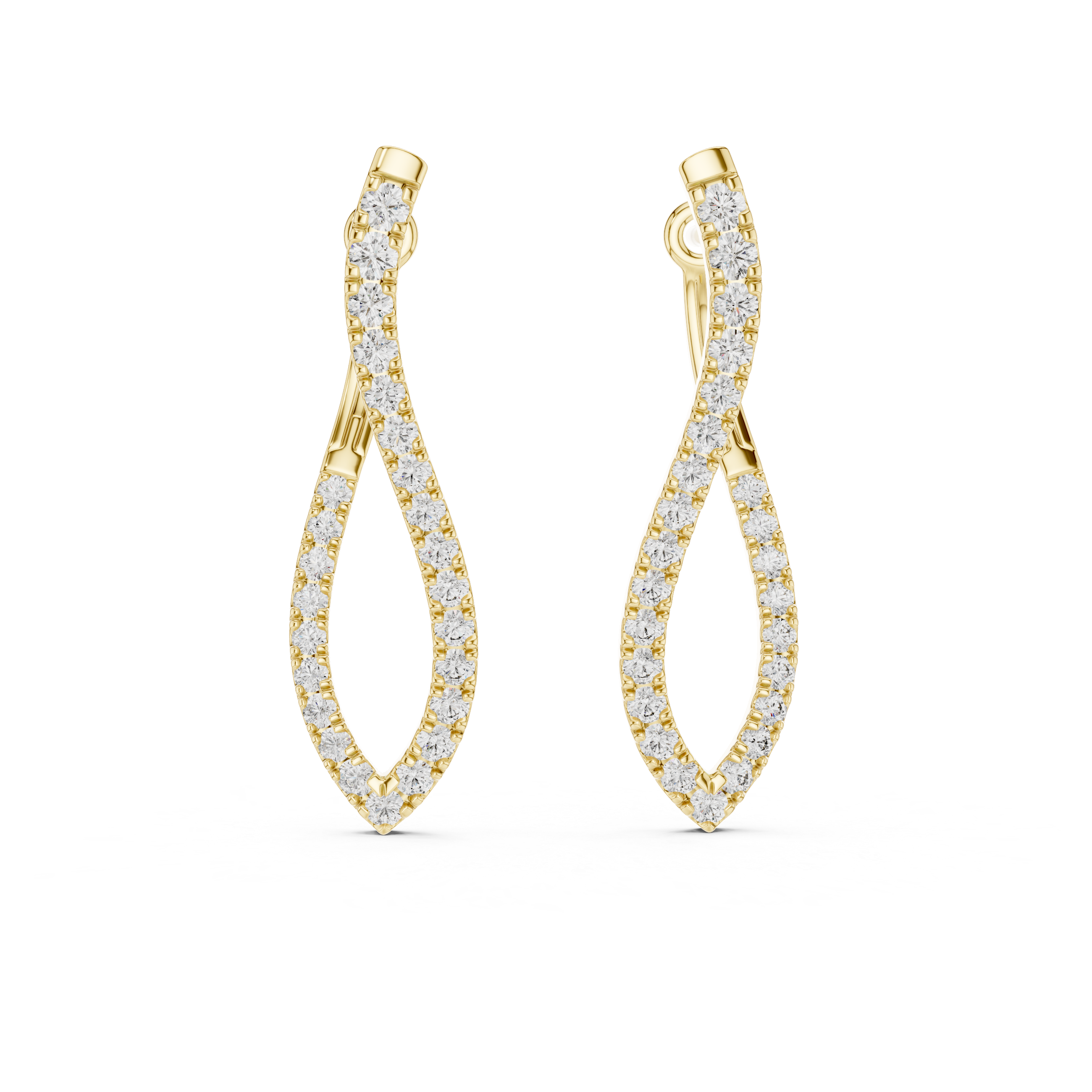VELORÉA CELESTIAL TWIST DIAMANTÉ EARRING