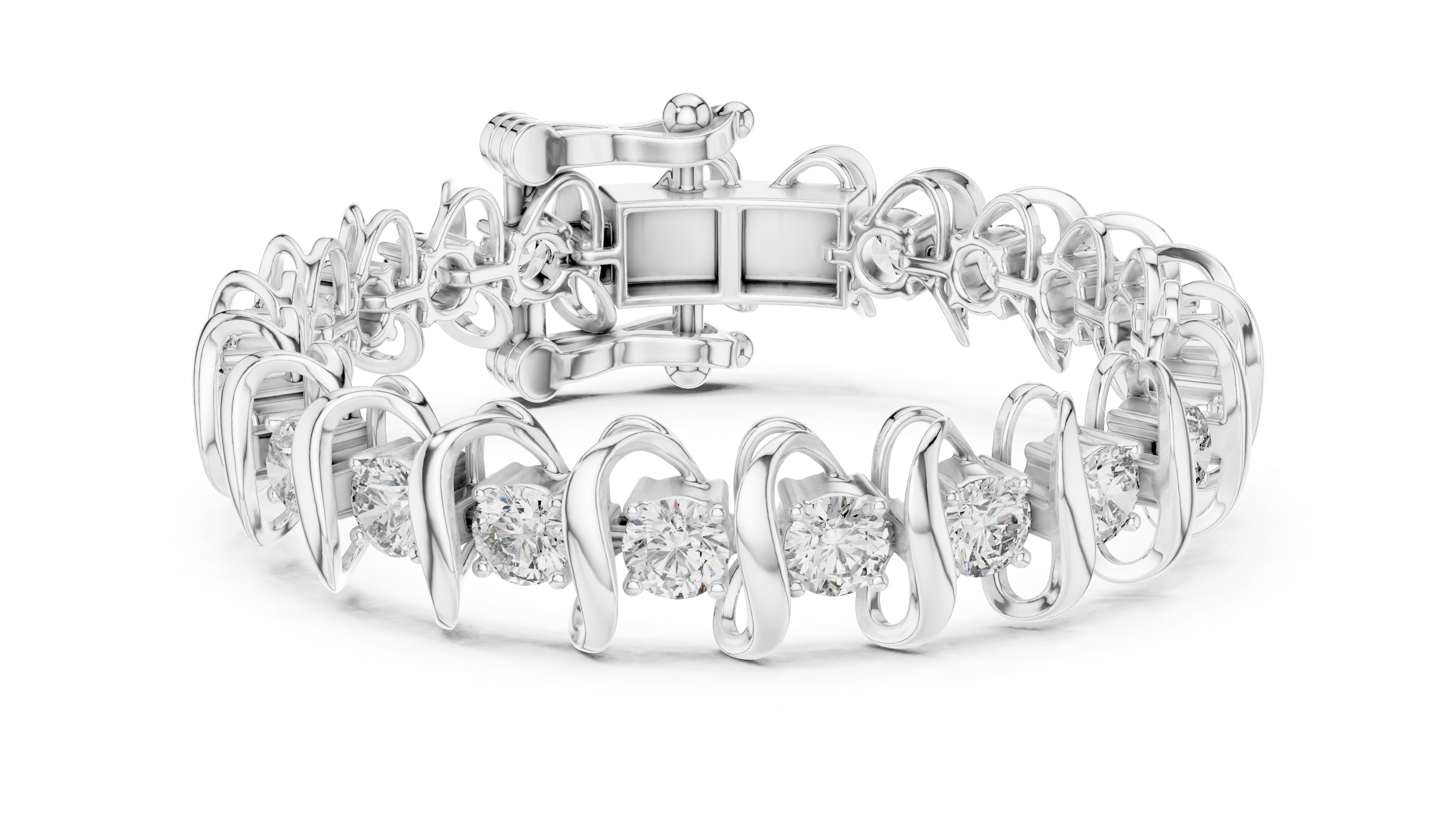 IMPERIAL RADIANT DIAMOND SWIRL SIGNATURE LUXE BRACELET