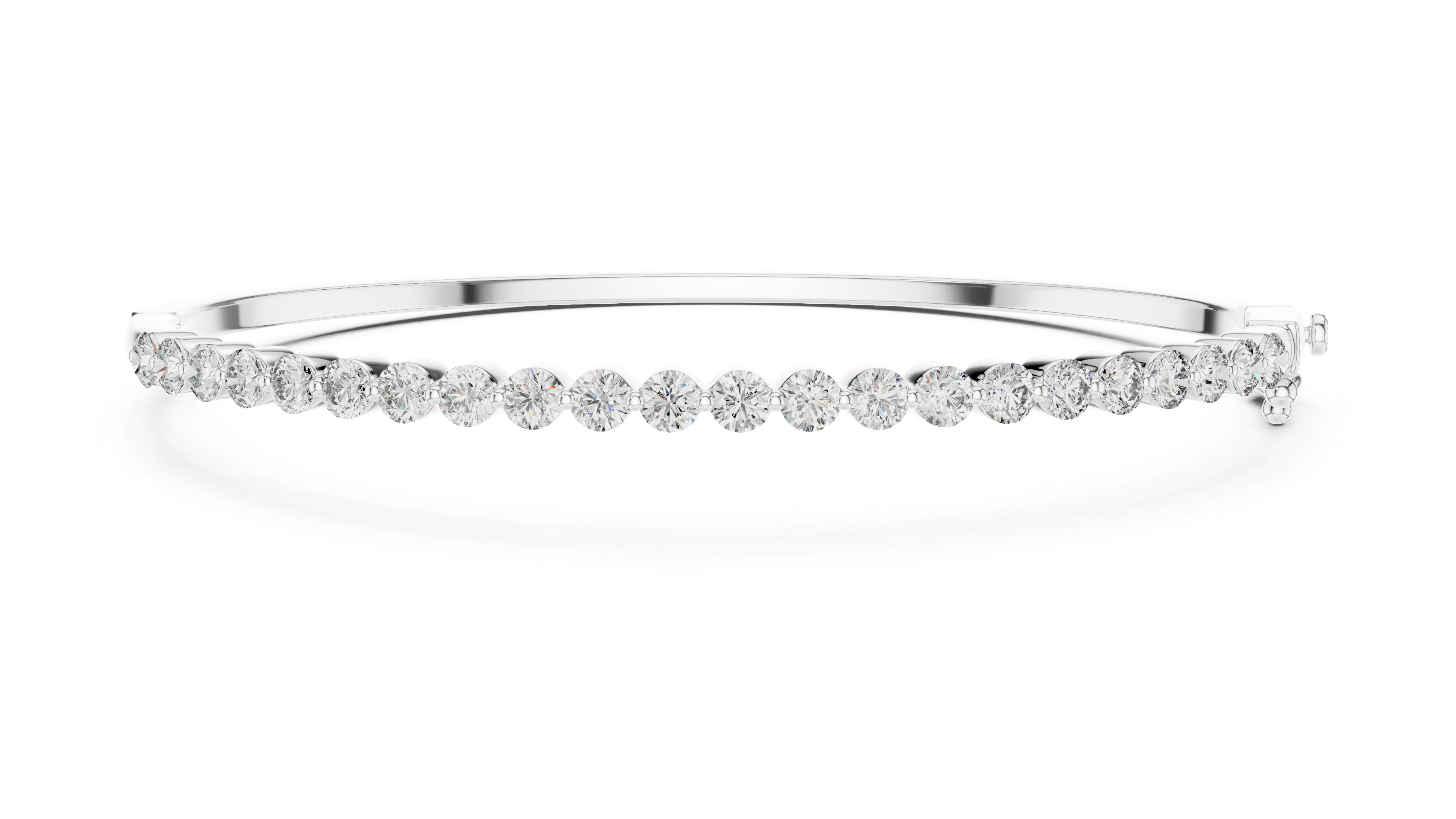 DIVINE EDGE MINIMAL DIAMOND BANGLE BRACELET