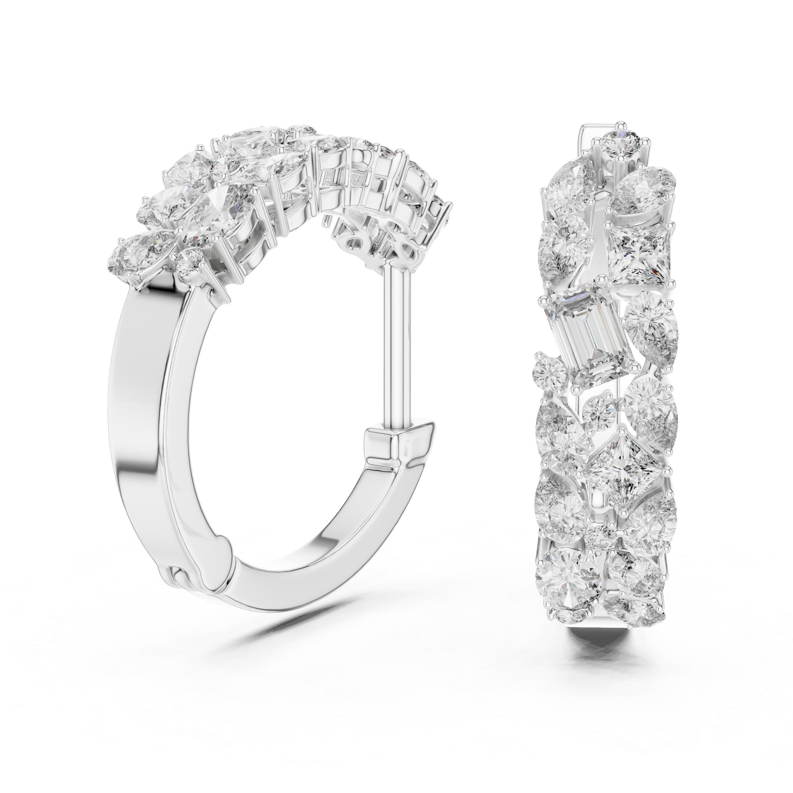 AURÉLIA ÉTOILE MAJESTIC DIAMOND HOOPS EARING
