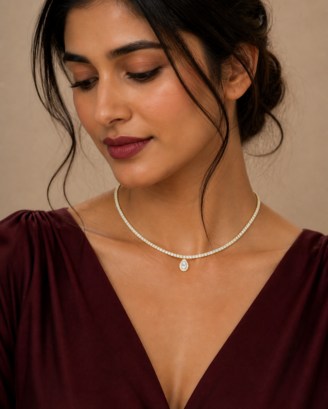 AURELLE DROP NECKLACE