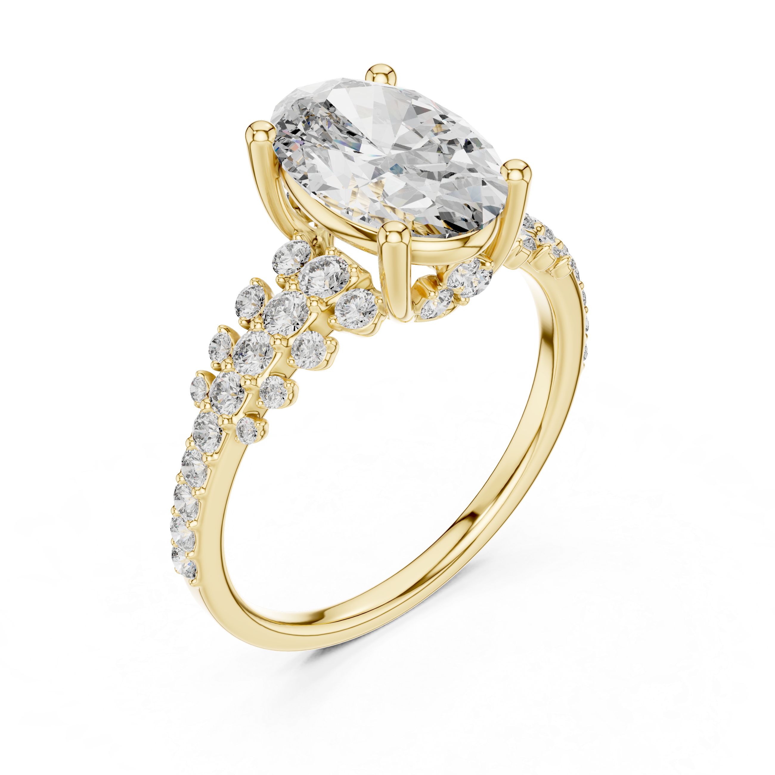 OVAL DUO EMBRACE RING