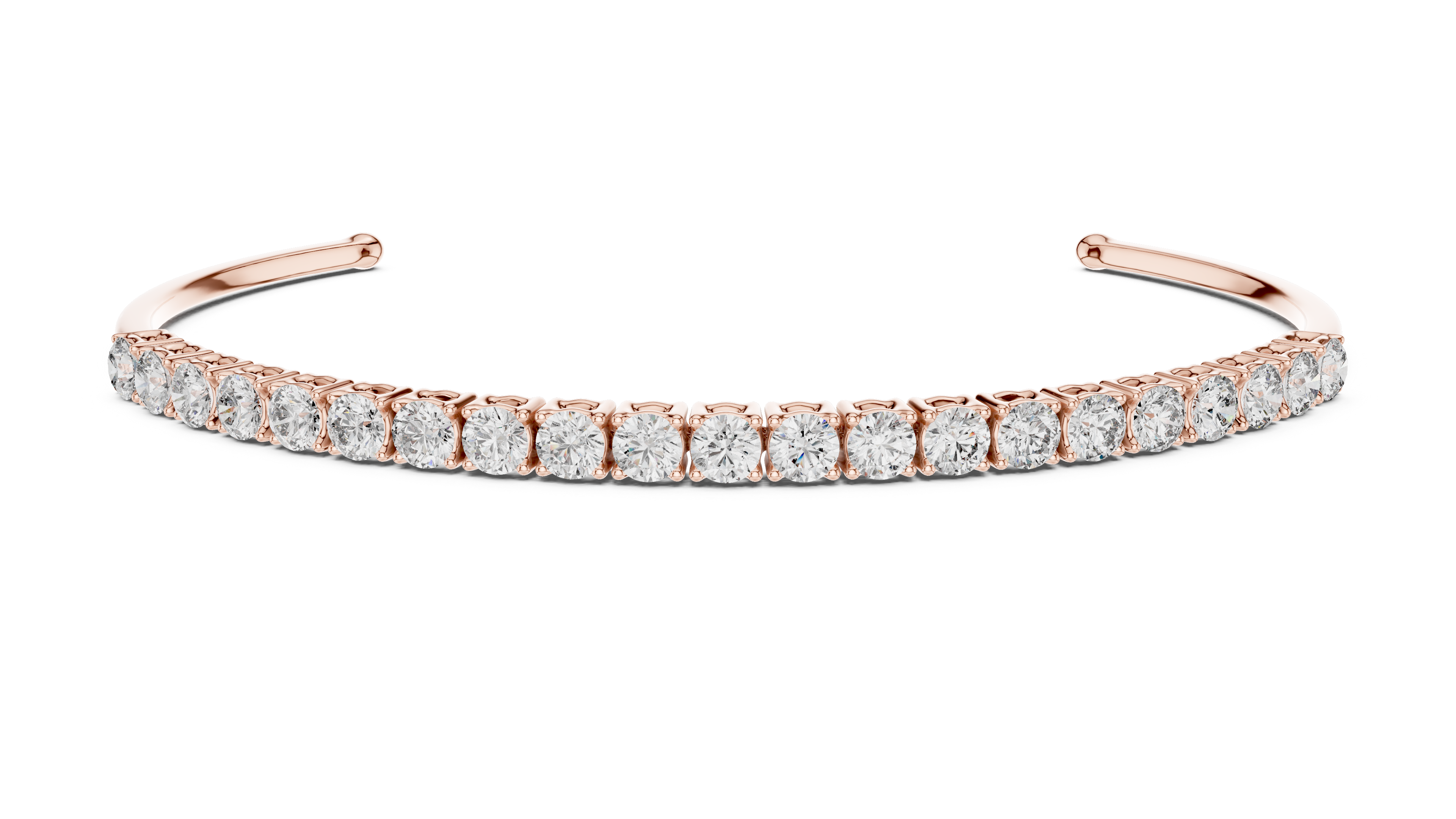ROYAL LUMINA HALF BLOOM DIAMOND CUFF BRACELET