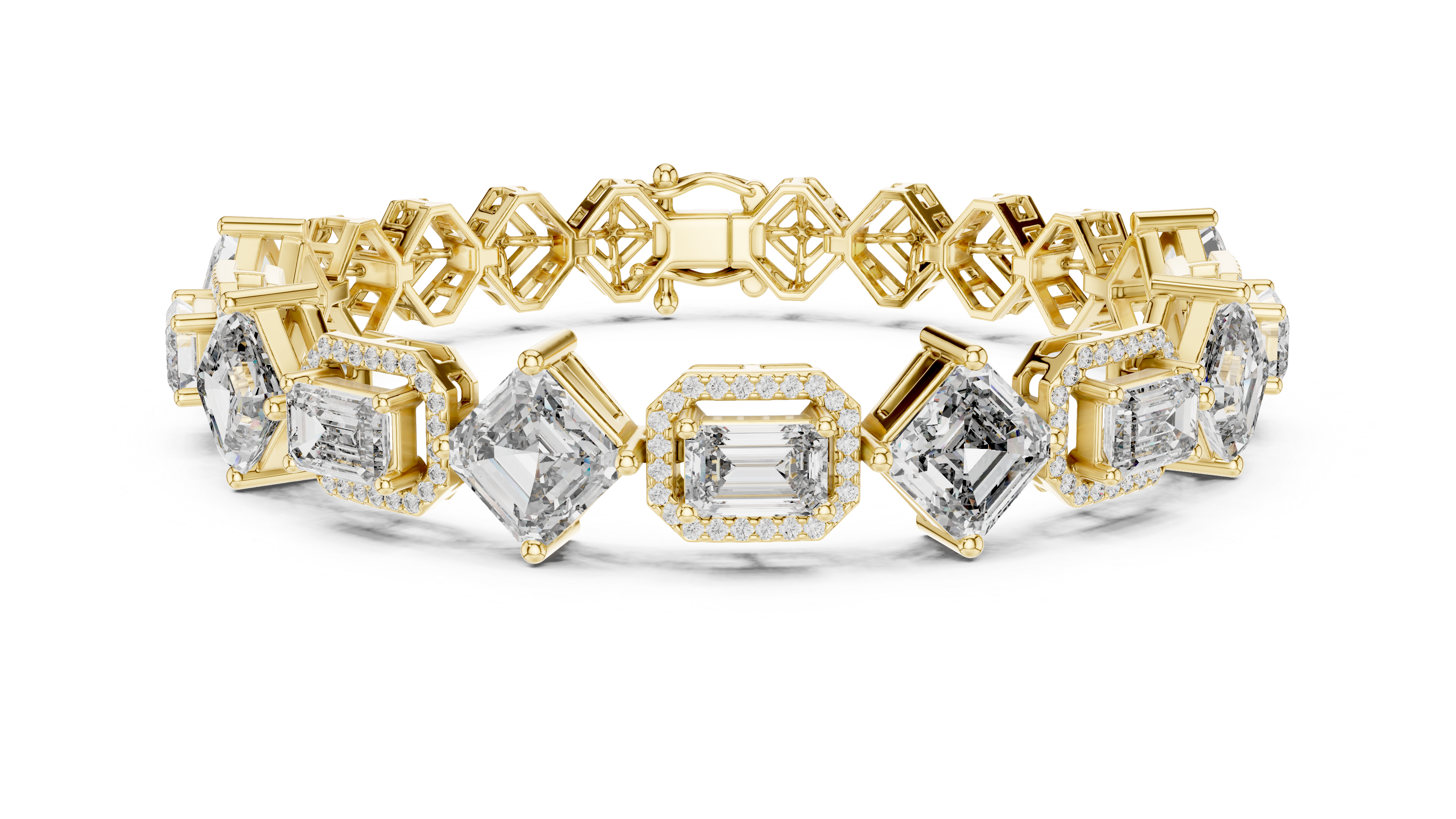 AURUM CELESTIAL GEOMETRIC DIAMOND LUXE HERITAGE BRACELET