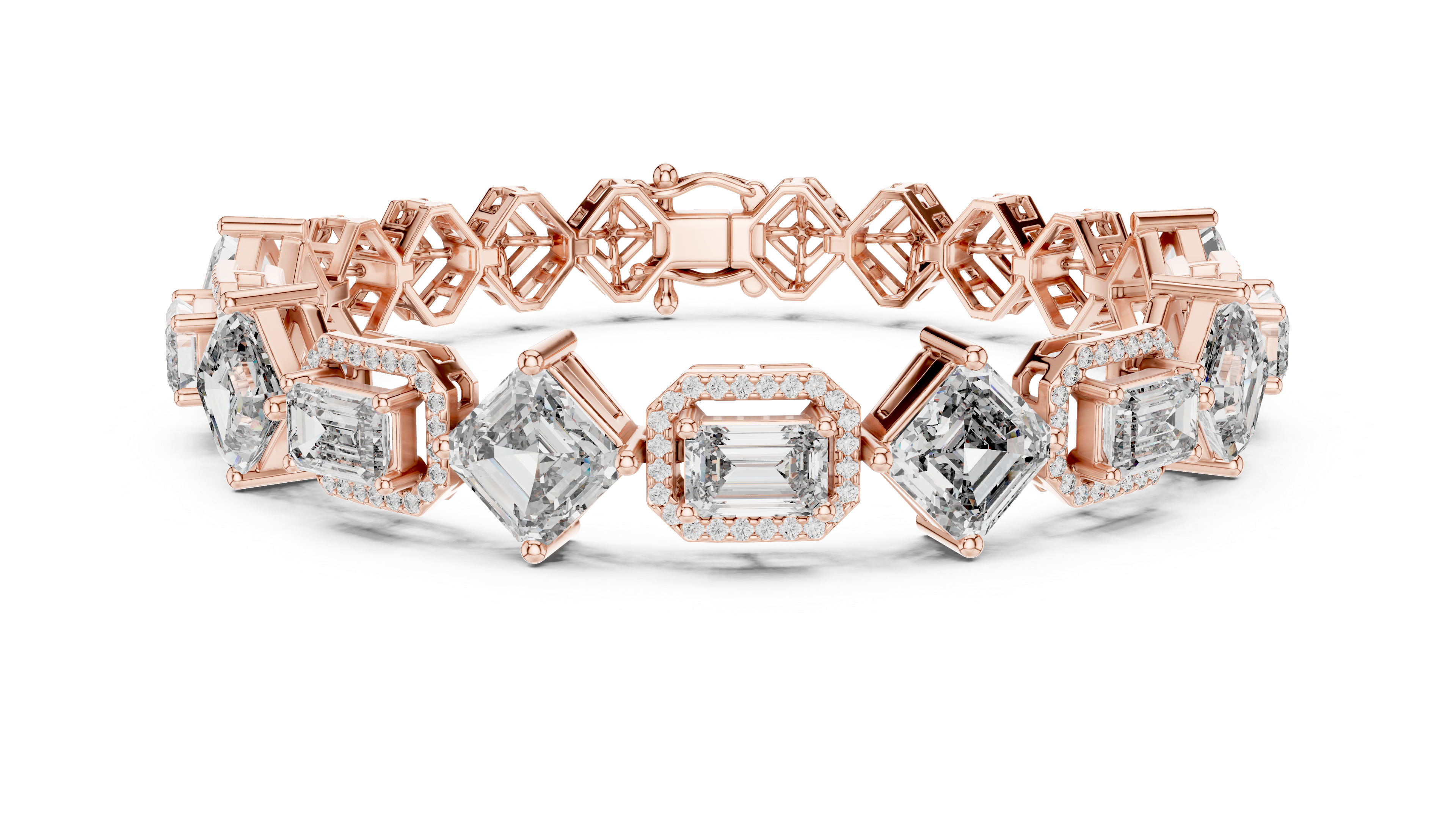 AURUM CELESTIAL GEOMETRIC DIAMOND LUXE HERITAGE BRACELET