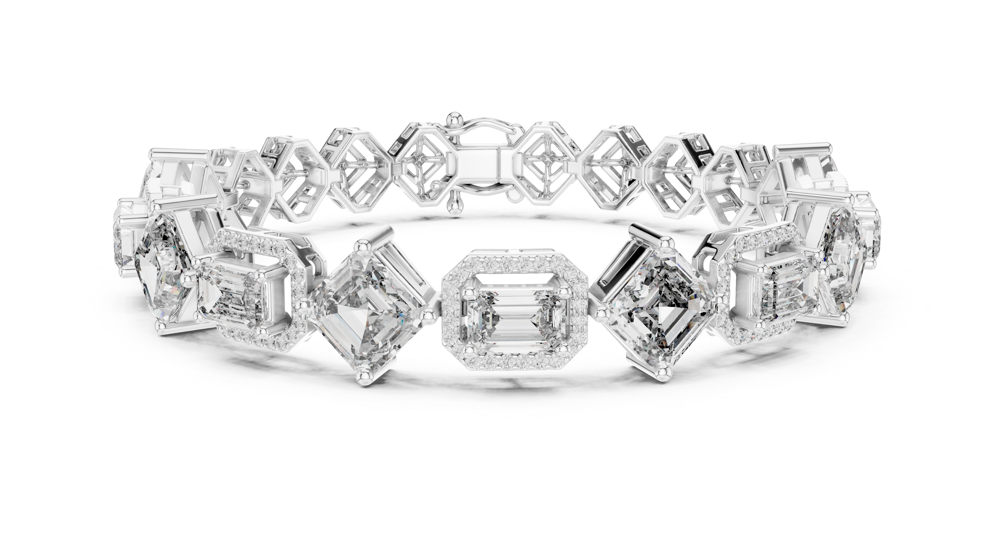AURUM CELESTIAL GEOMETRIC DIAMOND LUXE HERITAGE BRACELET