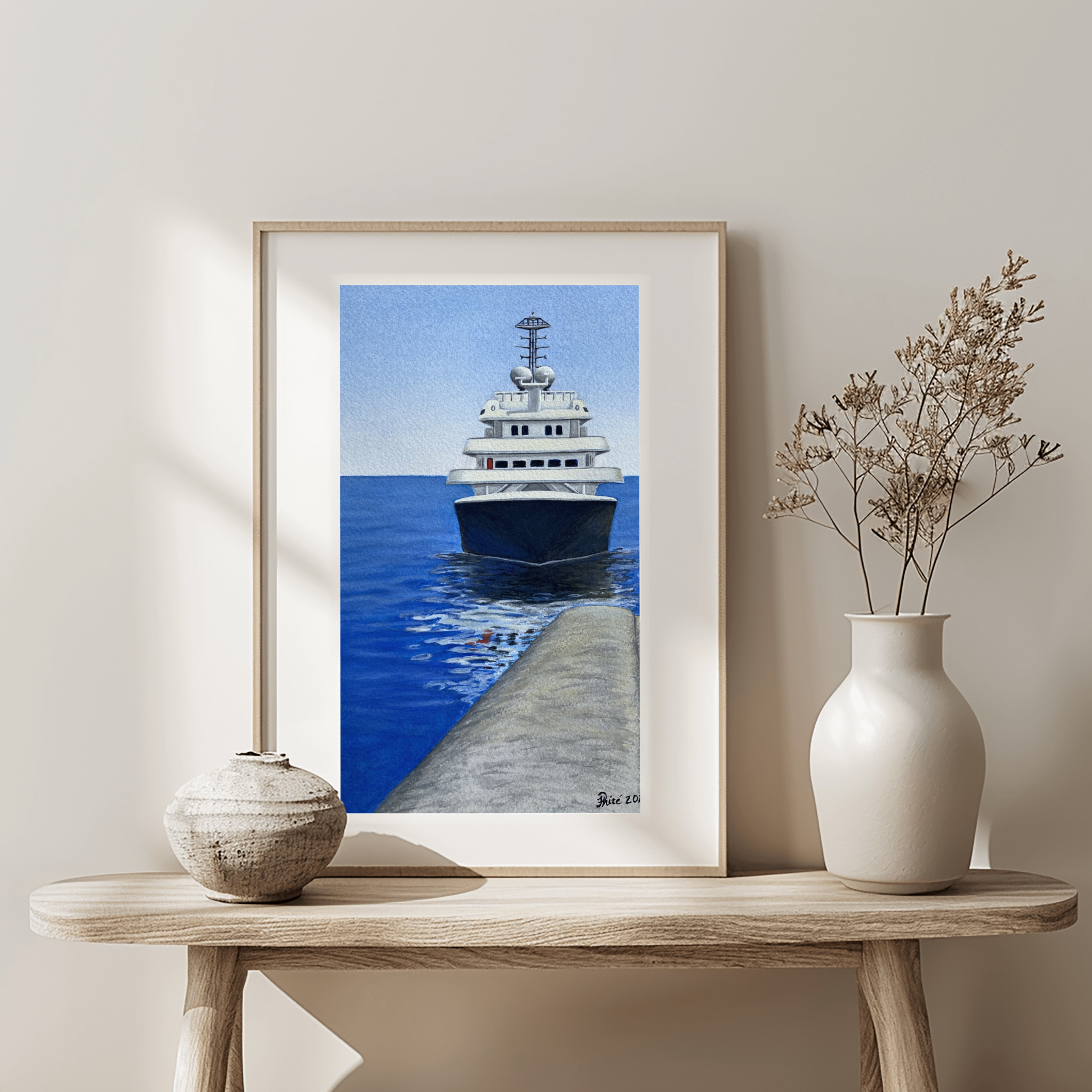 Giclée Print of "Breakwater" on Archival Paper
