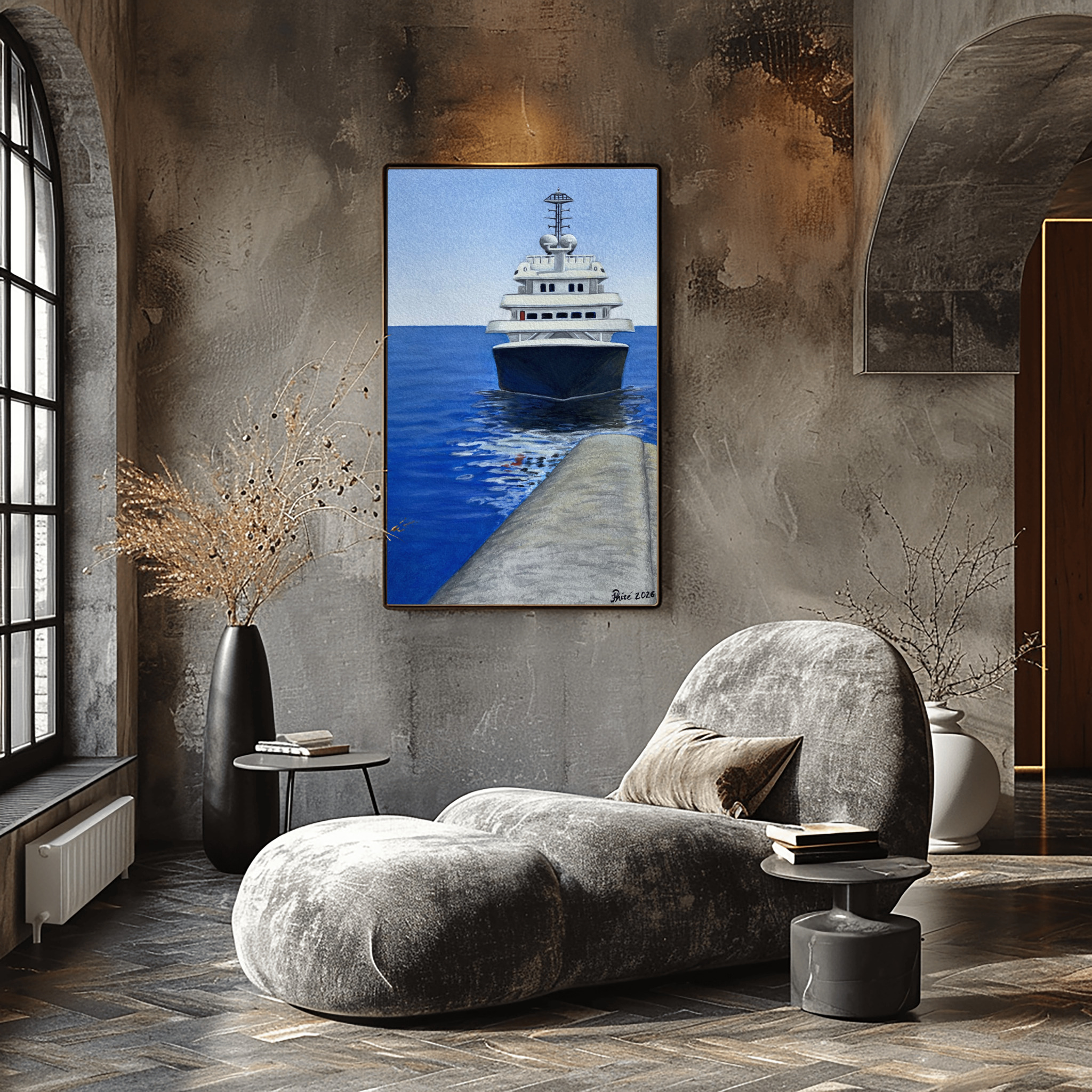 Giclée Print of "Breakwater" on Archival Paper