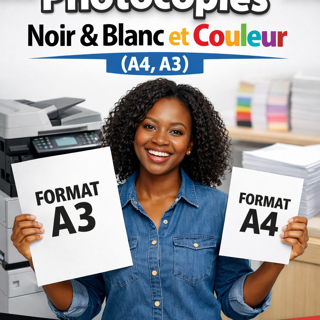 Photocopies A4 & A3 papier 170 gramme