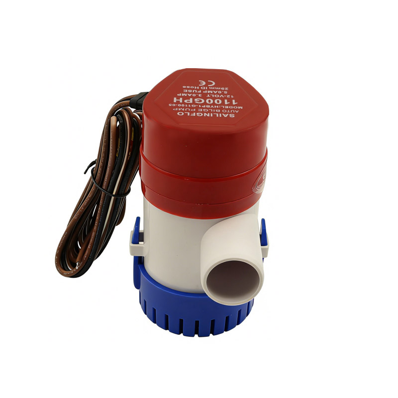 Bomba de achique sumergible automática  con sensor electrónico para embarcaciones.