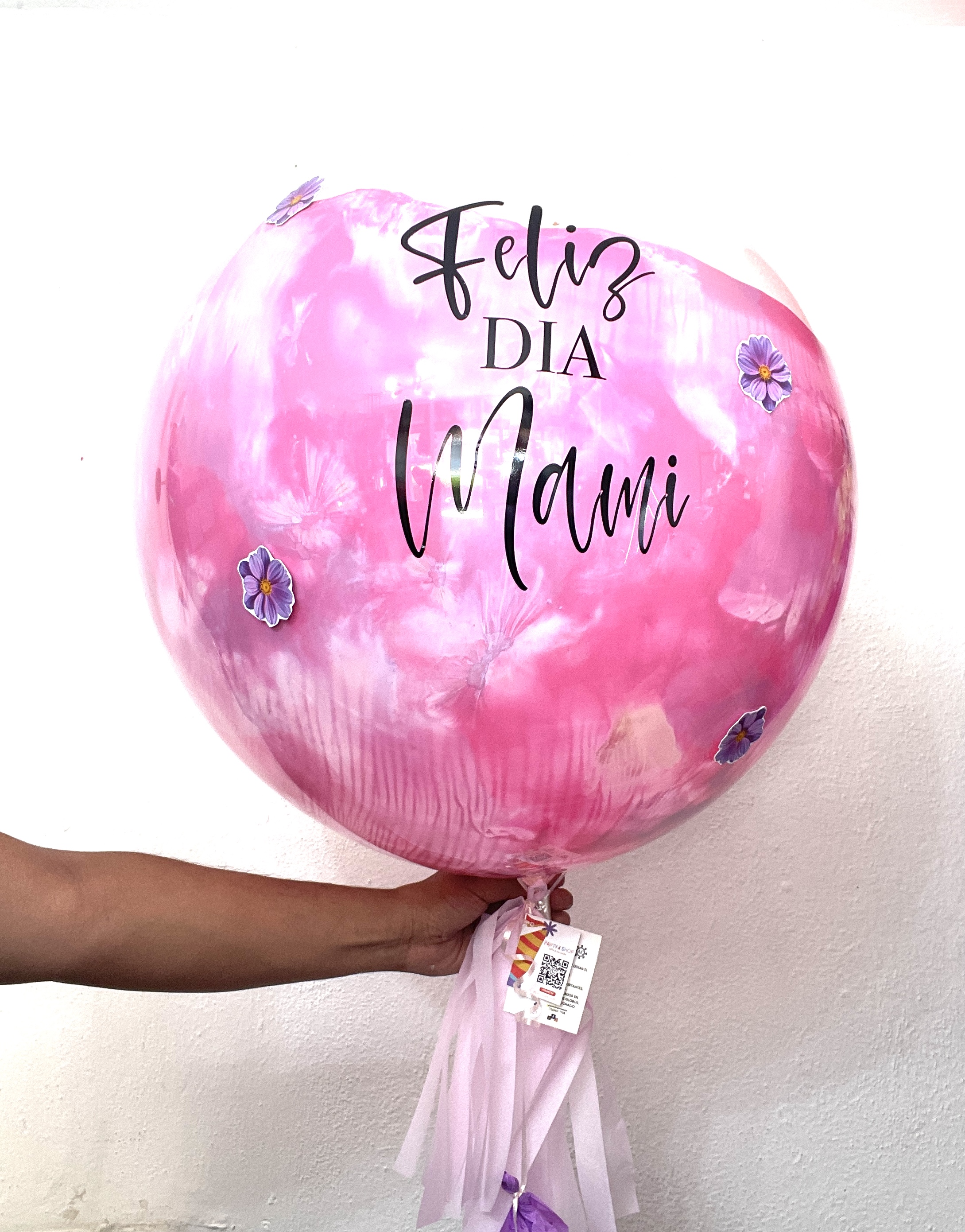 GLOBO BURBUJA MAMÁ PINK