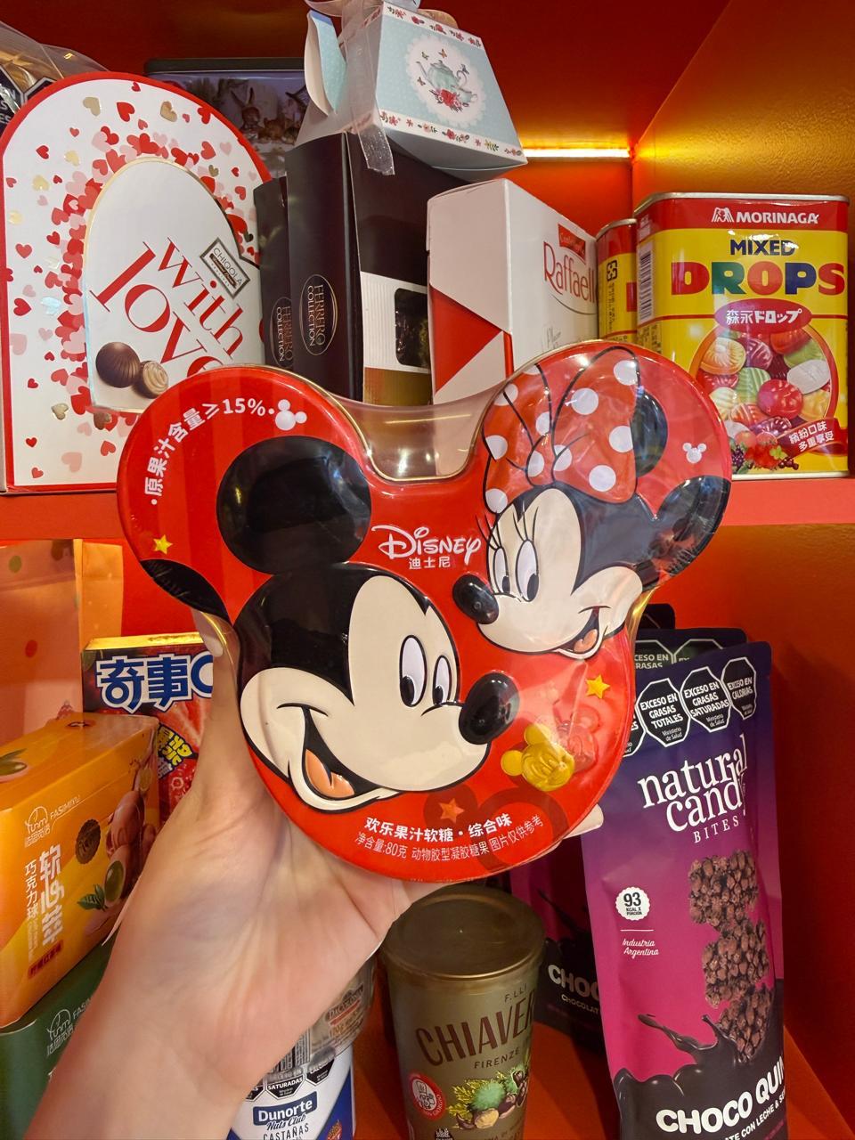 Caja de gomitas de Mickey y Minnie de Disney