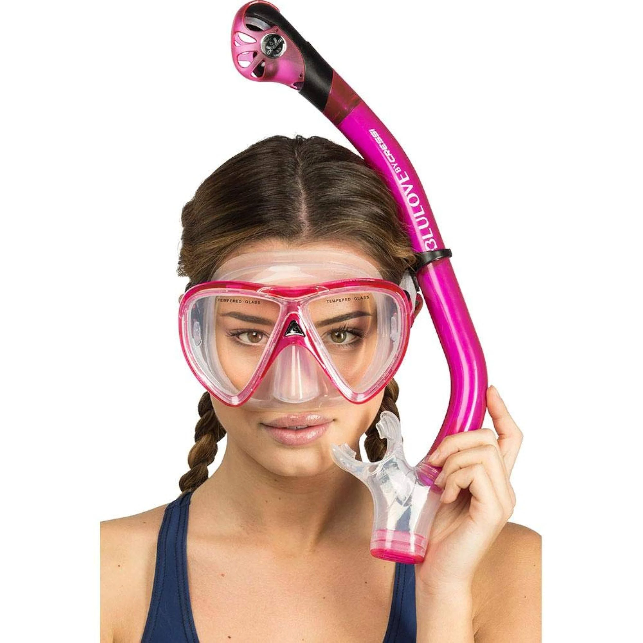 Kit Snorkel Máscara Ikarus + Snorkel seco Orion Dry