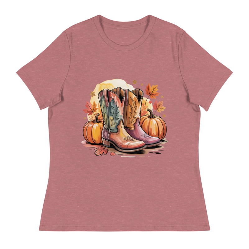 Women's Pumpkin N Boots