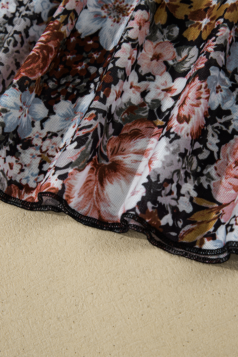 Floral Mesh Skirt