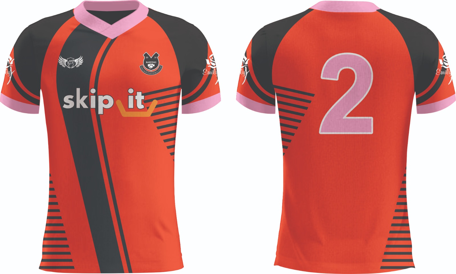 Red & Black Custom Sports Jersey