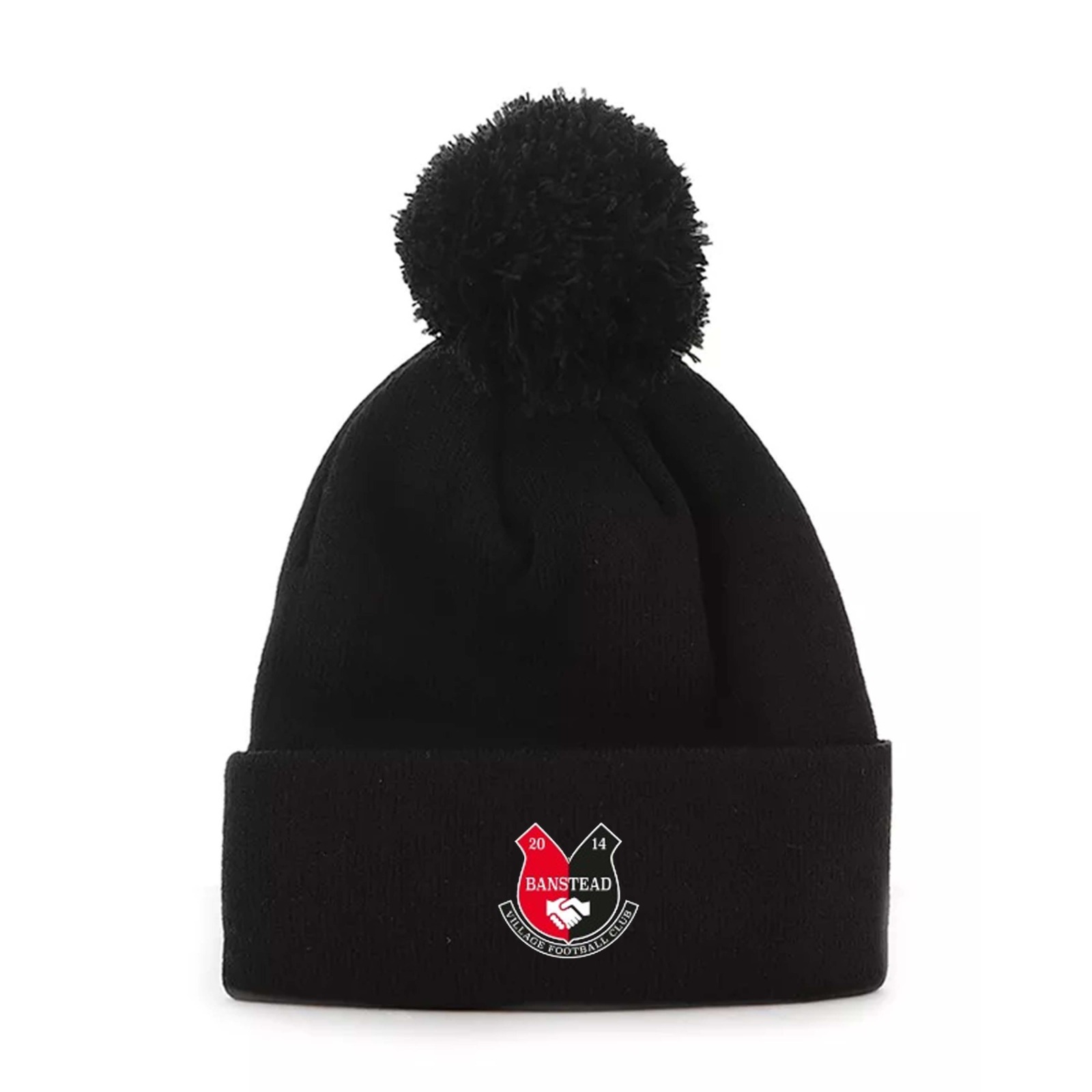 Black Pom-Pom Beanie
