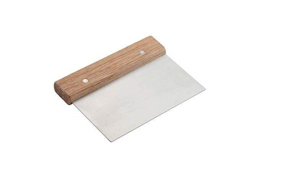 Wooden Handle Dough Bench Scrapper | Dough Cutter | Smoothing Fondant | 