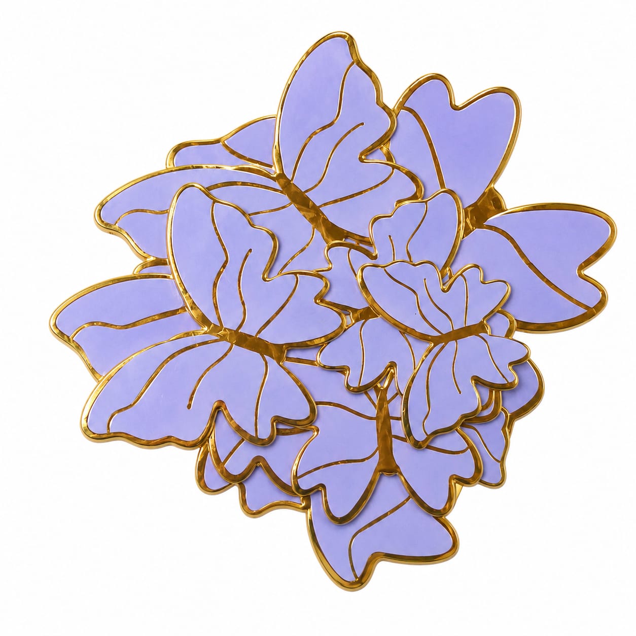 Paper Butterfly | Cake Topper | Cake Decoration | Butterfly Paper Cake Topper - Golden Border