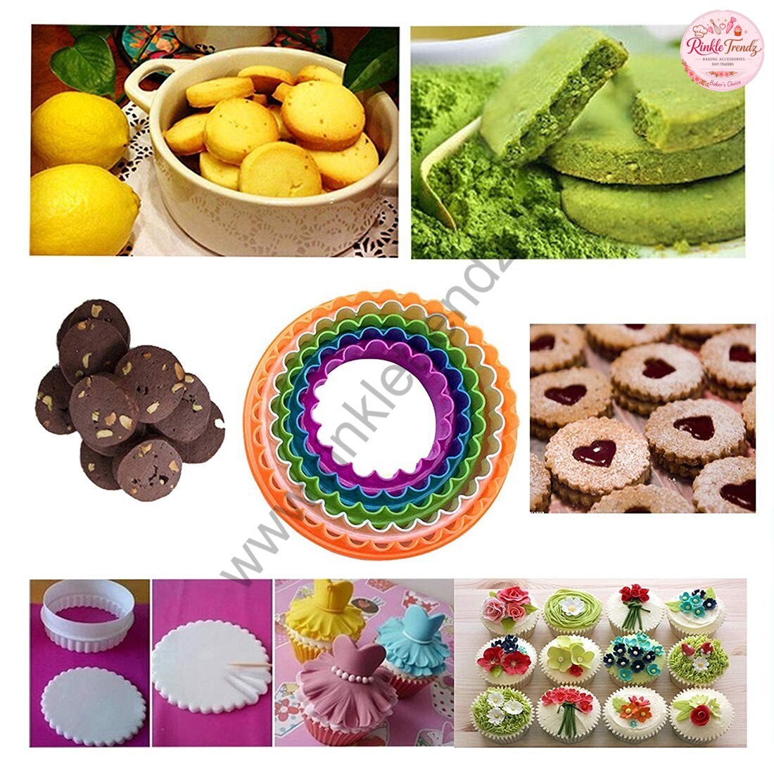 Round Plastic Cookie Cutter | Cupcake Cookie Cutter | Cake Mold Biscuit Fondant DIY | Fondant Cutter