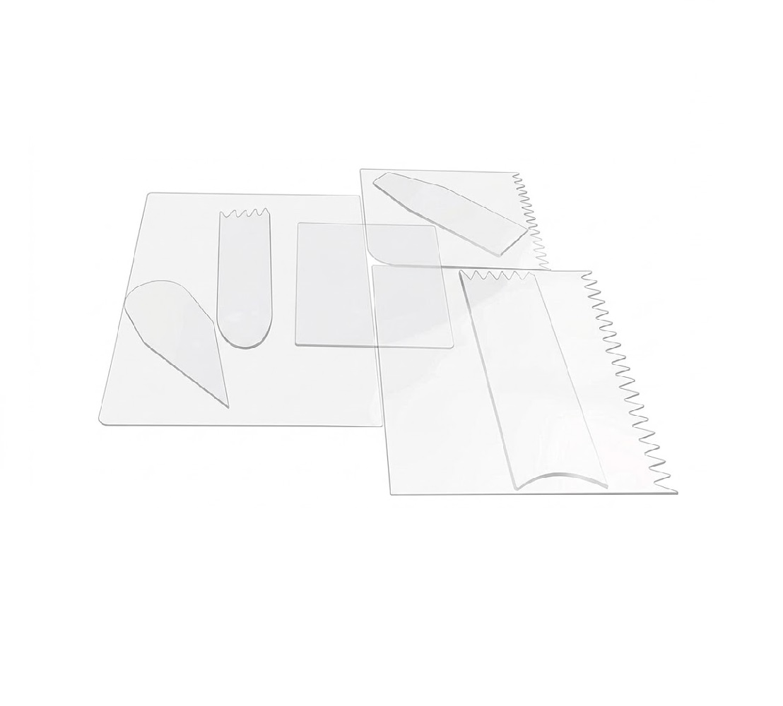 Flexible Dough Bench Scrapper | Dough Cutter | Smoothing Fondant | Flexible Scrapper