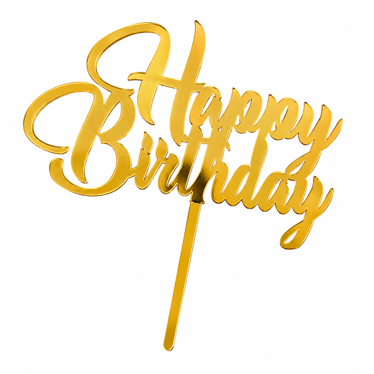 Acrylic Happy Birthday Cake Topper | Acrylic Happy Anniversary Cake Topper | 5 Inches
