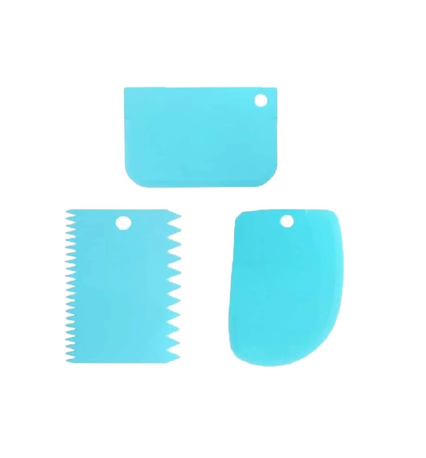Plastic Dough Bench Scrapper | Dough Cutter | Smoothing Fondant | Plastic Scrapper