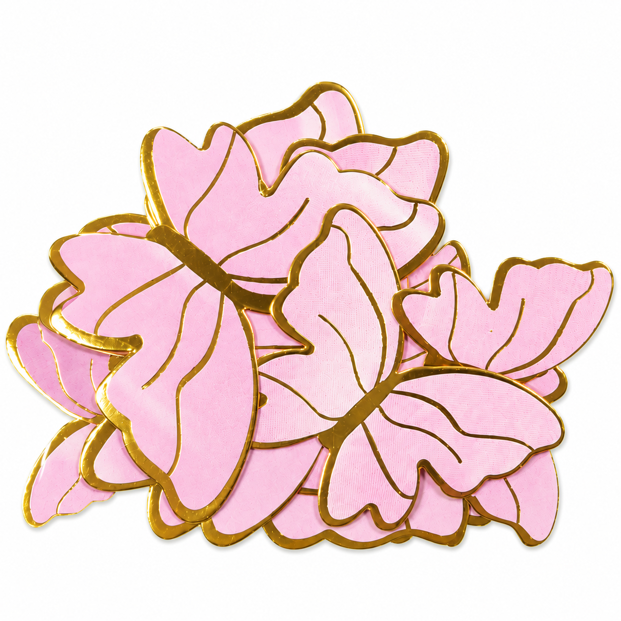 Paper Butterfly | Cake Topper | Cake Decoration | Butterfly Paper Cake Topper - Golden Border