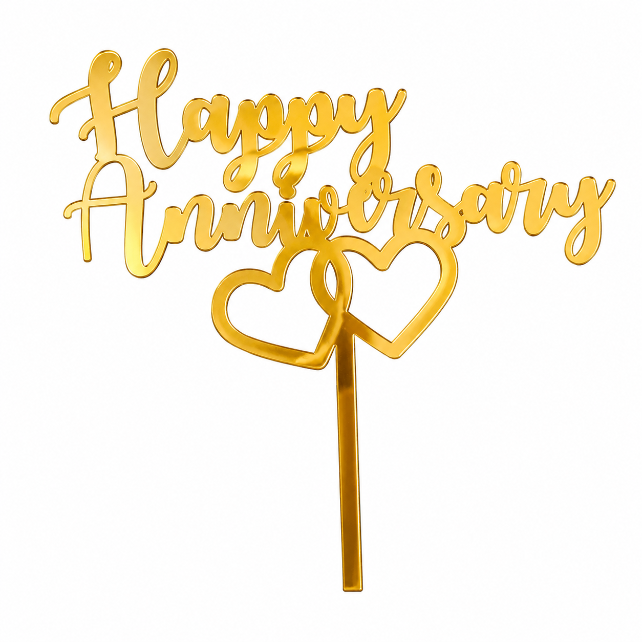 Acrylic Happy Anniversary Cake Topper | Acrylic Happy Anniversary Cake Topper