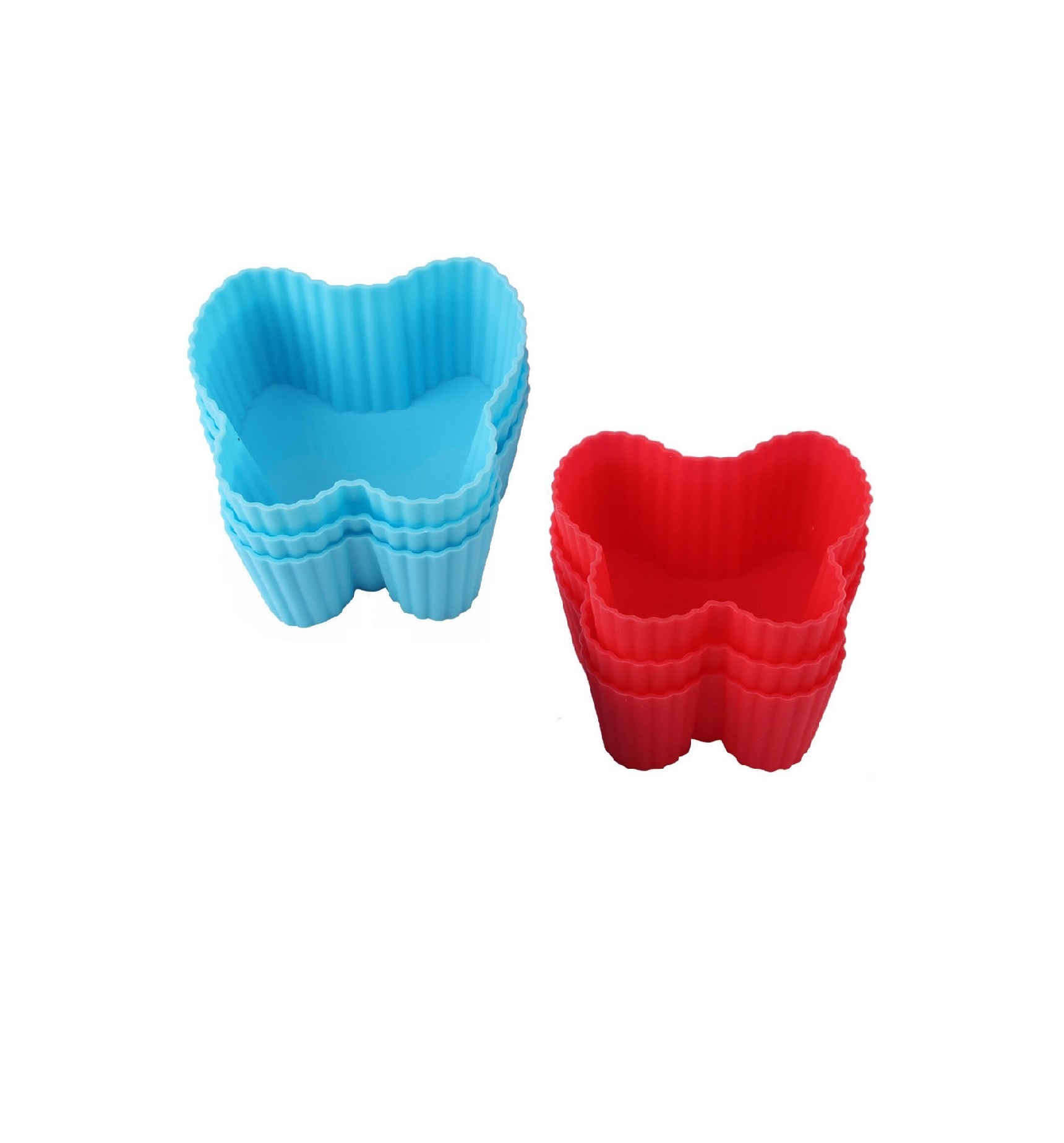 Silicone Mickey - Butterfly Muffin Cups | Cupcake | Jelly Cups | (Multicolor)