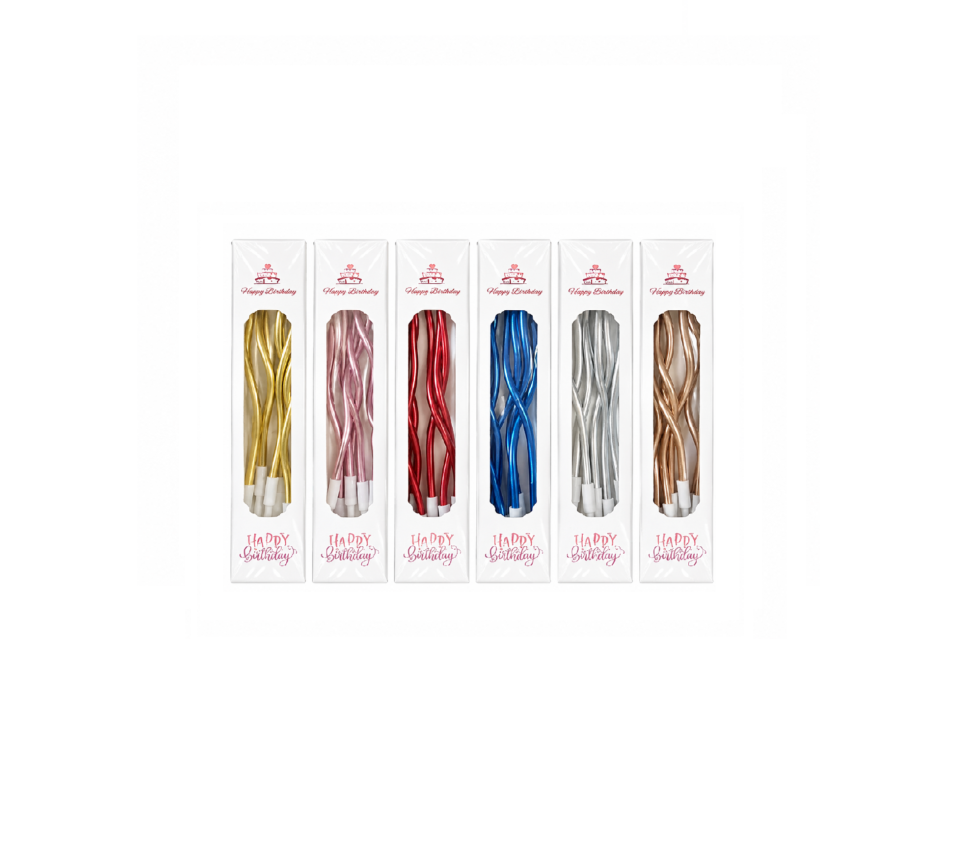 Twisted Spiral Candles | Candles for Cake Decoration | Spiral Candles | Cupcake Thin Long Cake Candles