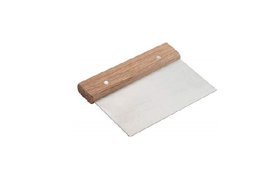 Wooden Handle Dough Bench Scrapper | Dough Cutter | Smoothing Fondant | 