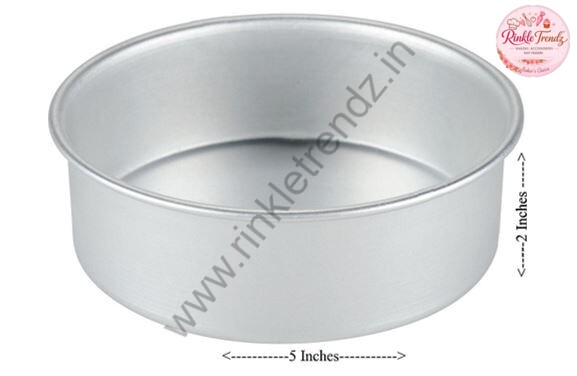 Aluminum Round Cake Tin | Cake Pan | Cake Mould - 2 Inches Height