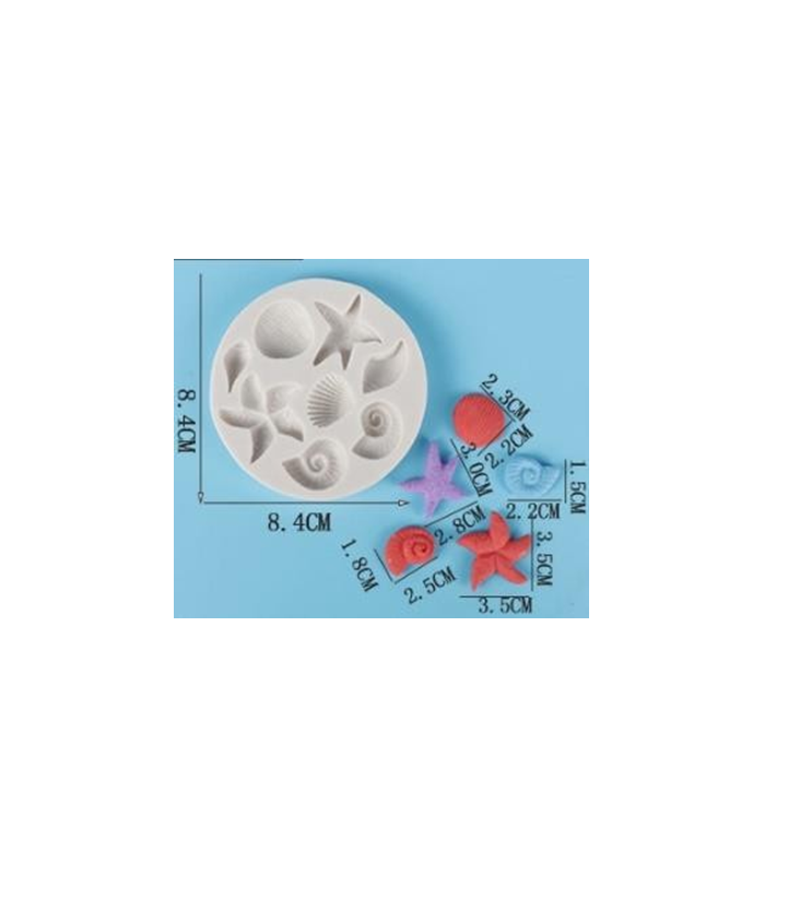 Silicone Sea Creatures Fondant Moulds | Silicone Sea Fondant Molds | Sea Creatures Moulds