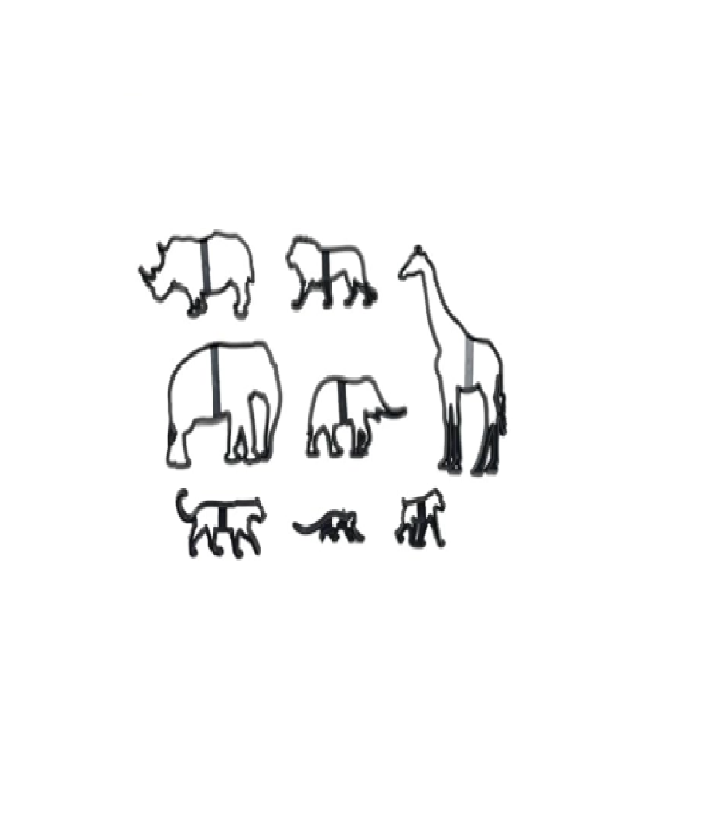 Fondant Cutters | Biscuit Cutter | Fondant Sugar Paste Cutter | Jungle Theme Cutter